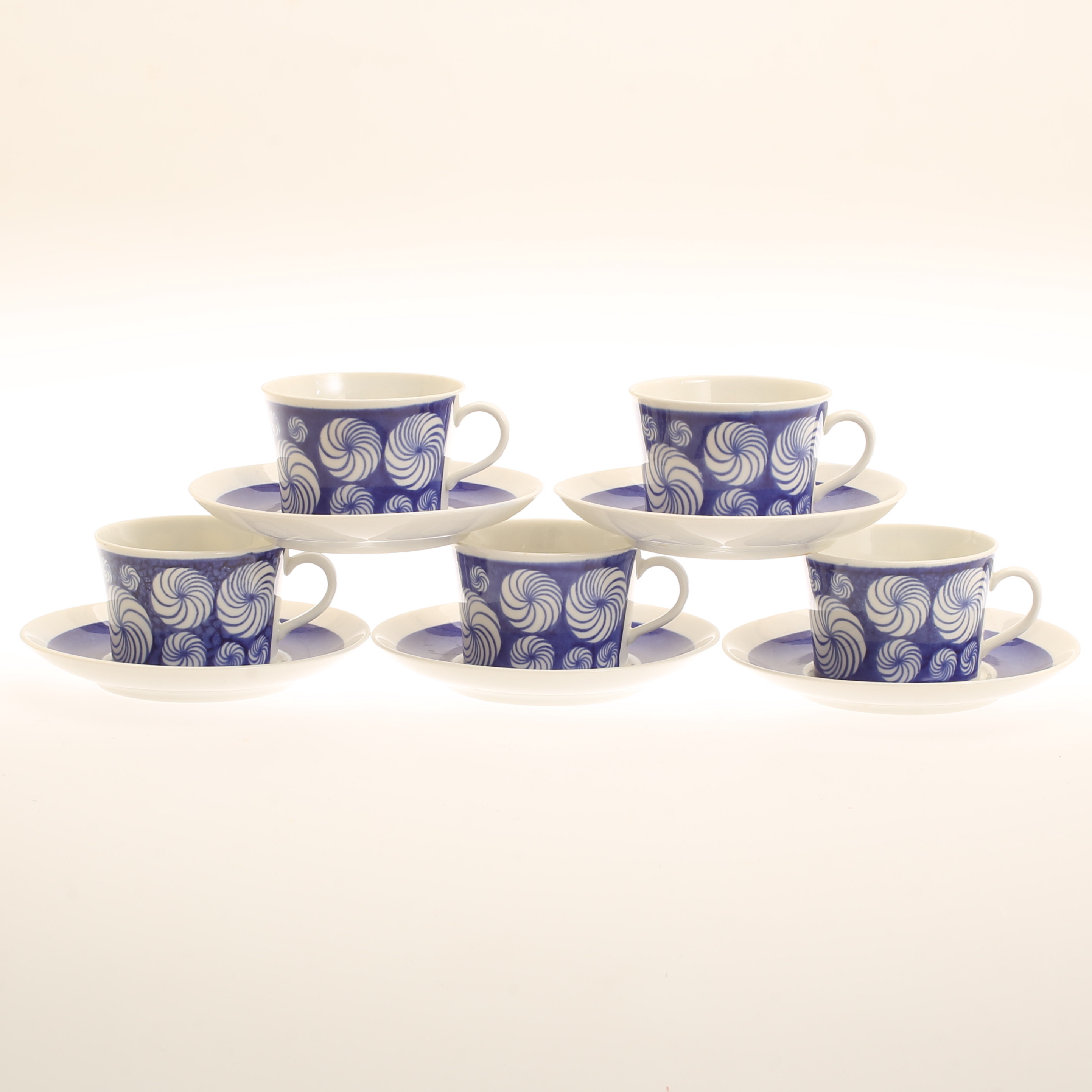 Images for 2439975. COFFEE CUPS, 5 pieces, porcelain,