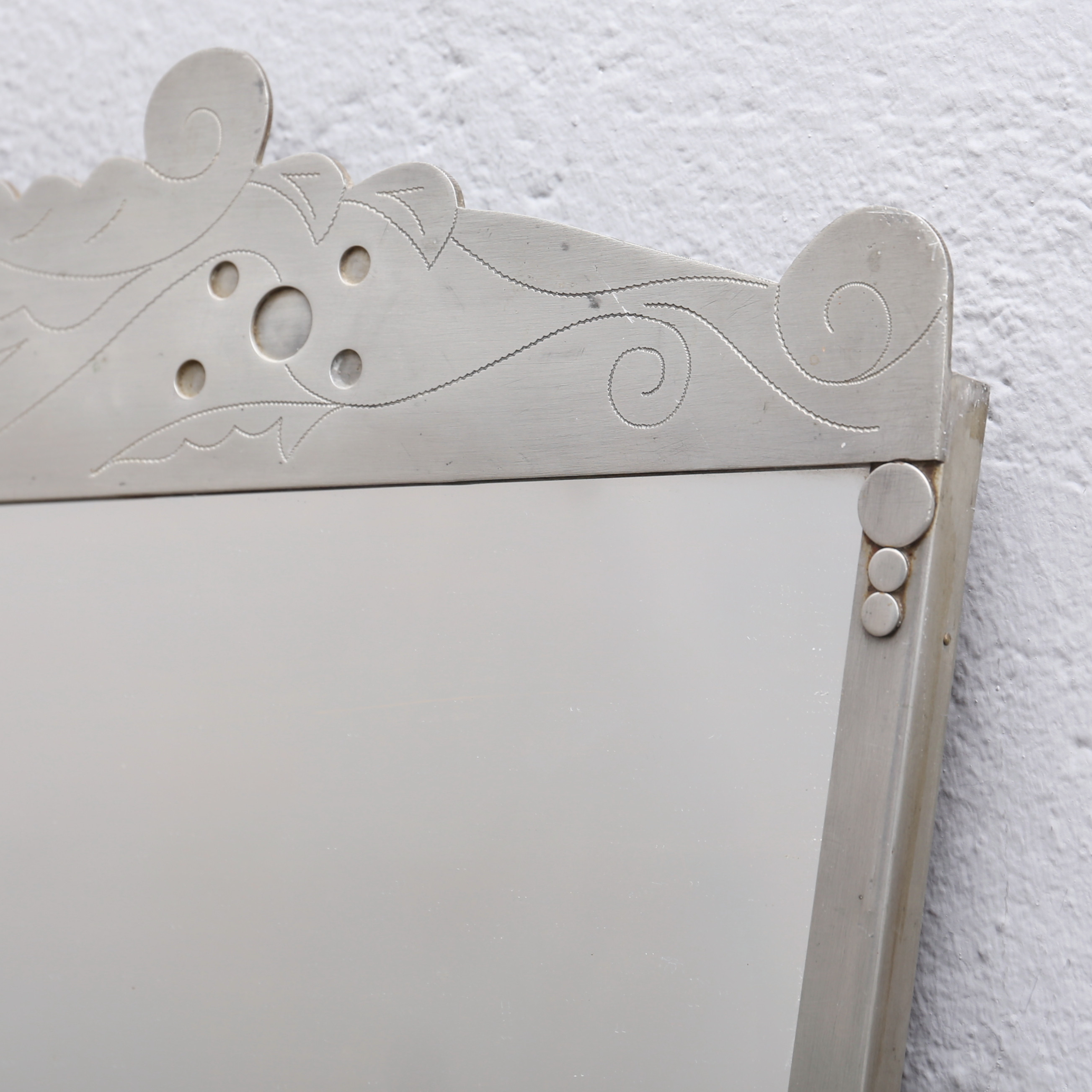 Images for 2448816. MIRROR, pewter, art deco, C. A. Mattinsson