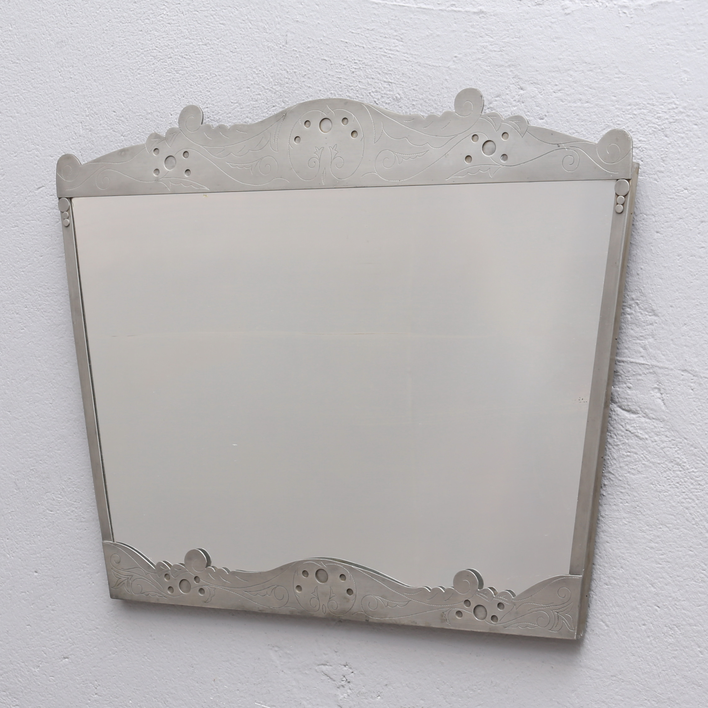 Images for 2448816. MIRROR, pewter, art deco, C. A. Mattinsson