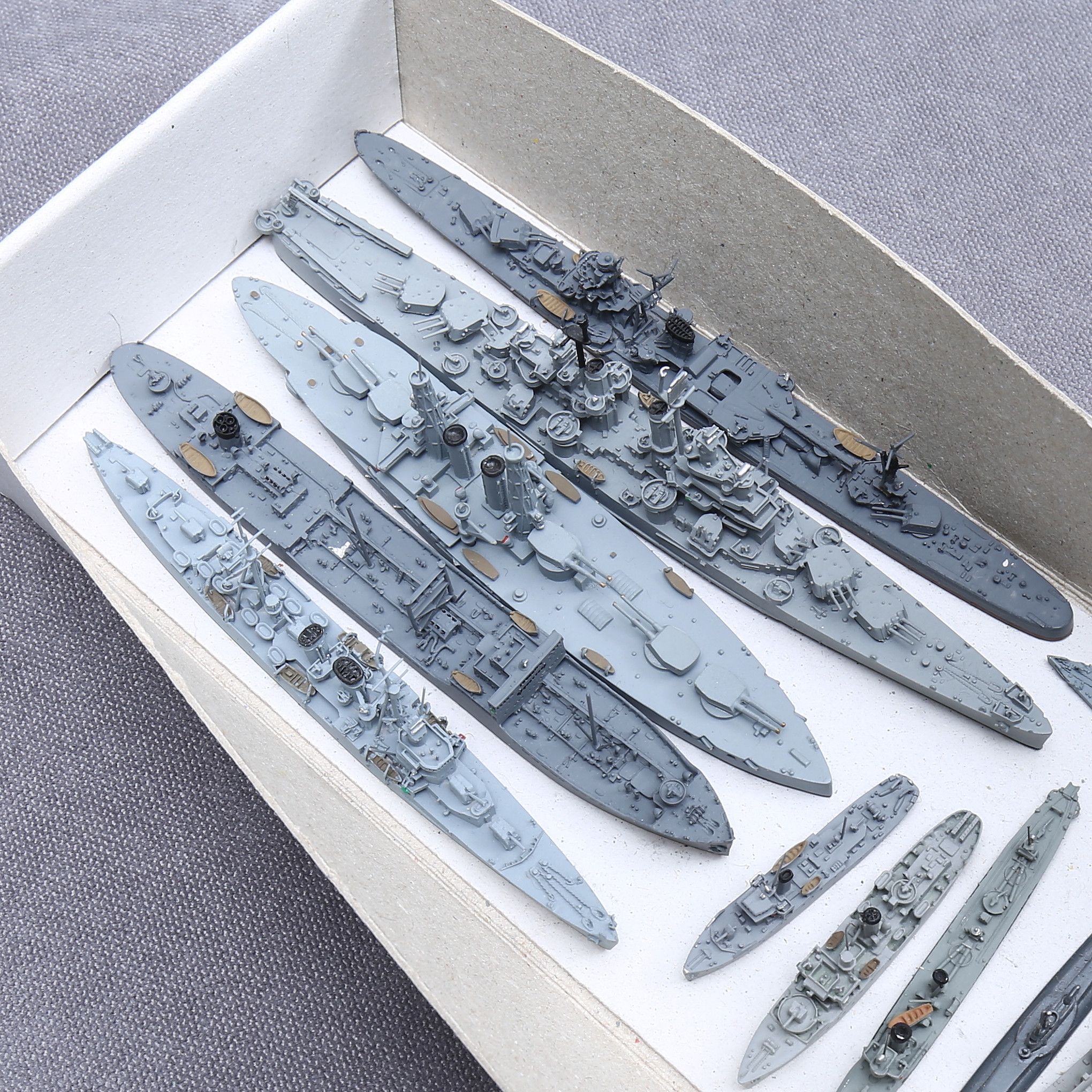 Images for 2448997. SHIP MODELS, waterline models, 14 pcs, metal