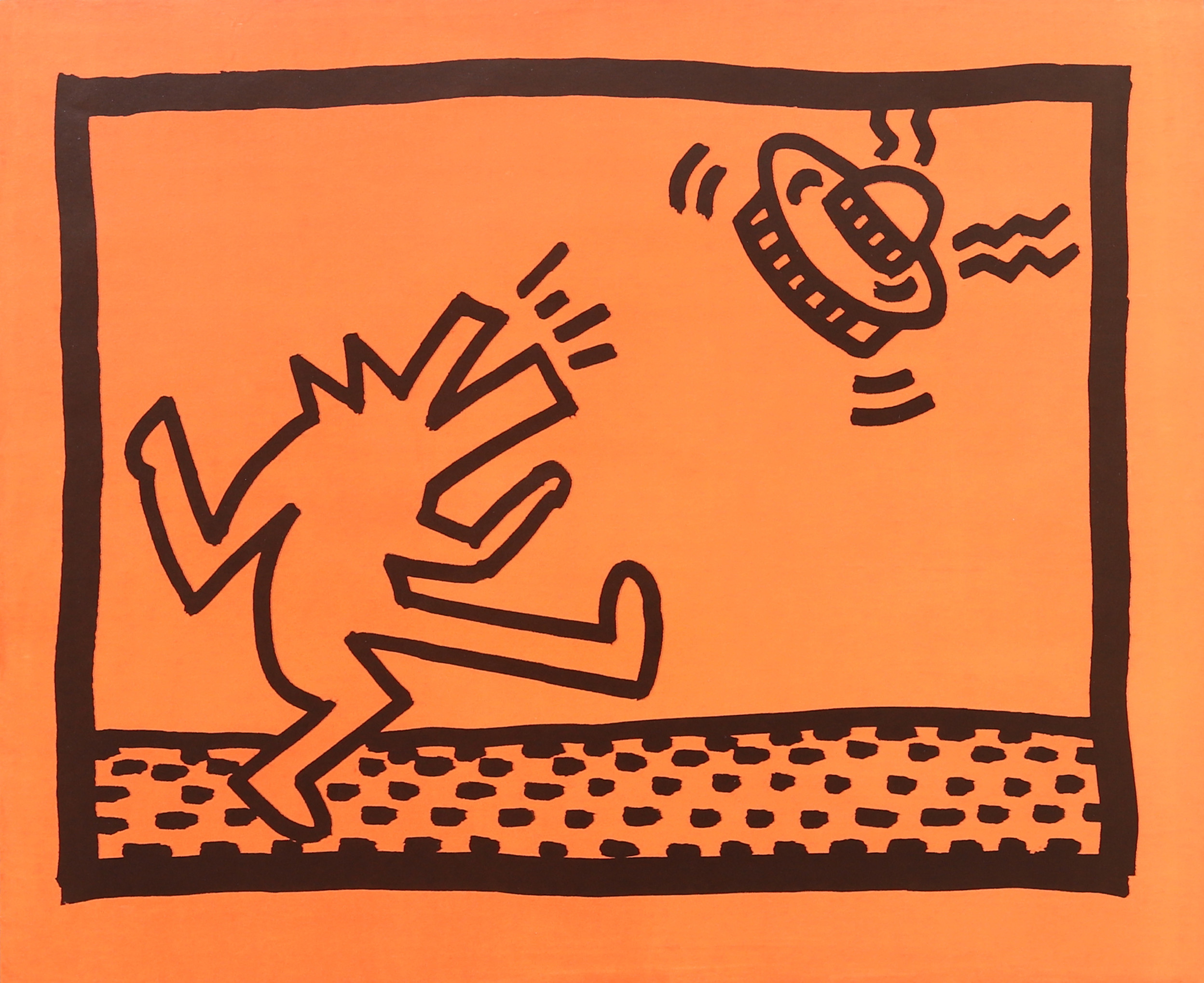 Bilder för 2451055. KEITH HARING. Efter. Tryck. Untitled 1985