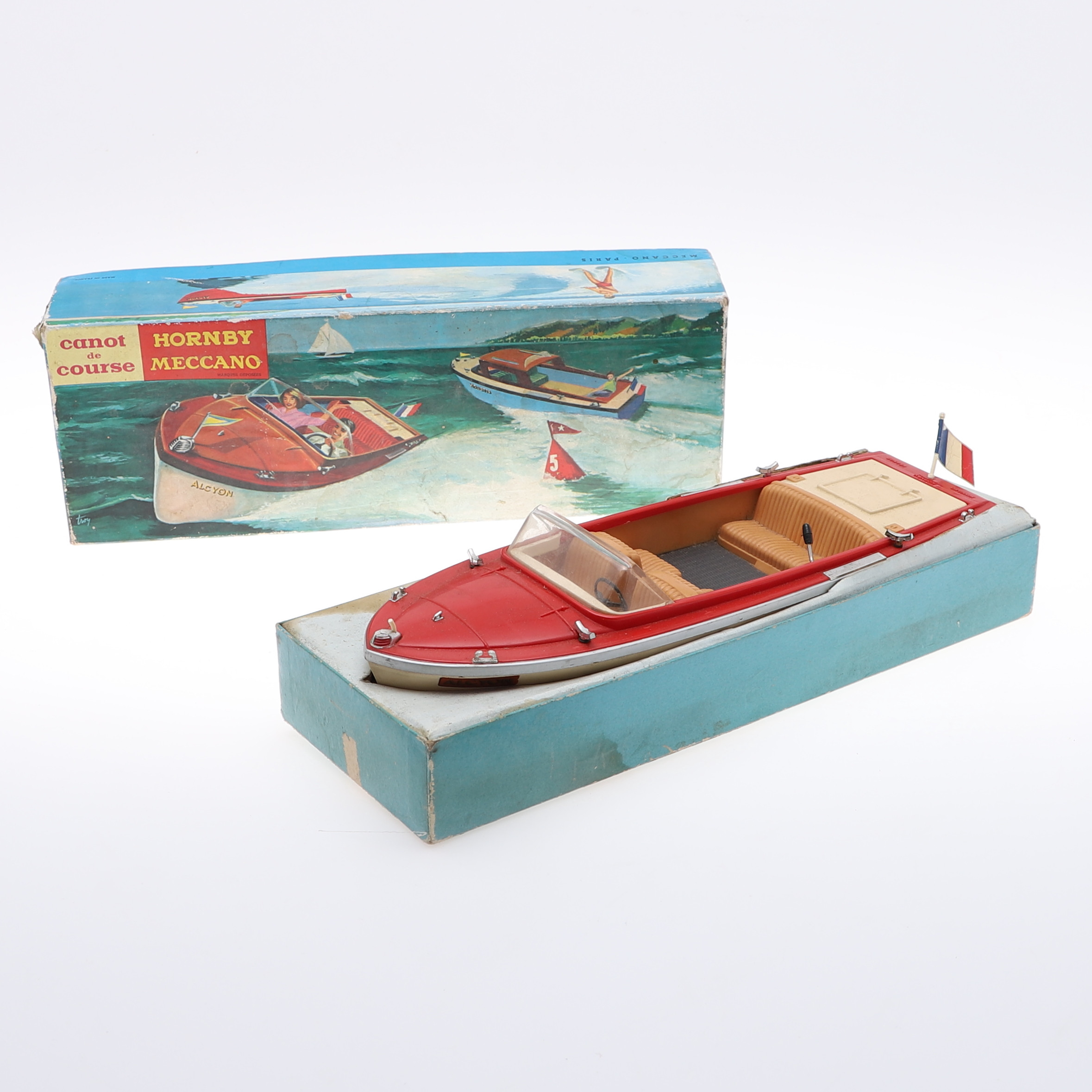 CANOT DE COURSE Hornby Meccano Mouette réf. 901 ~ Bateau Jouet Ancien en Boite EUR 55,00 - FR