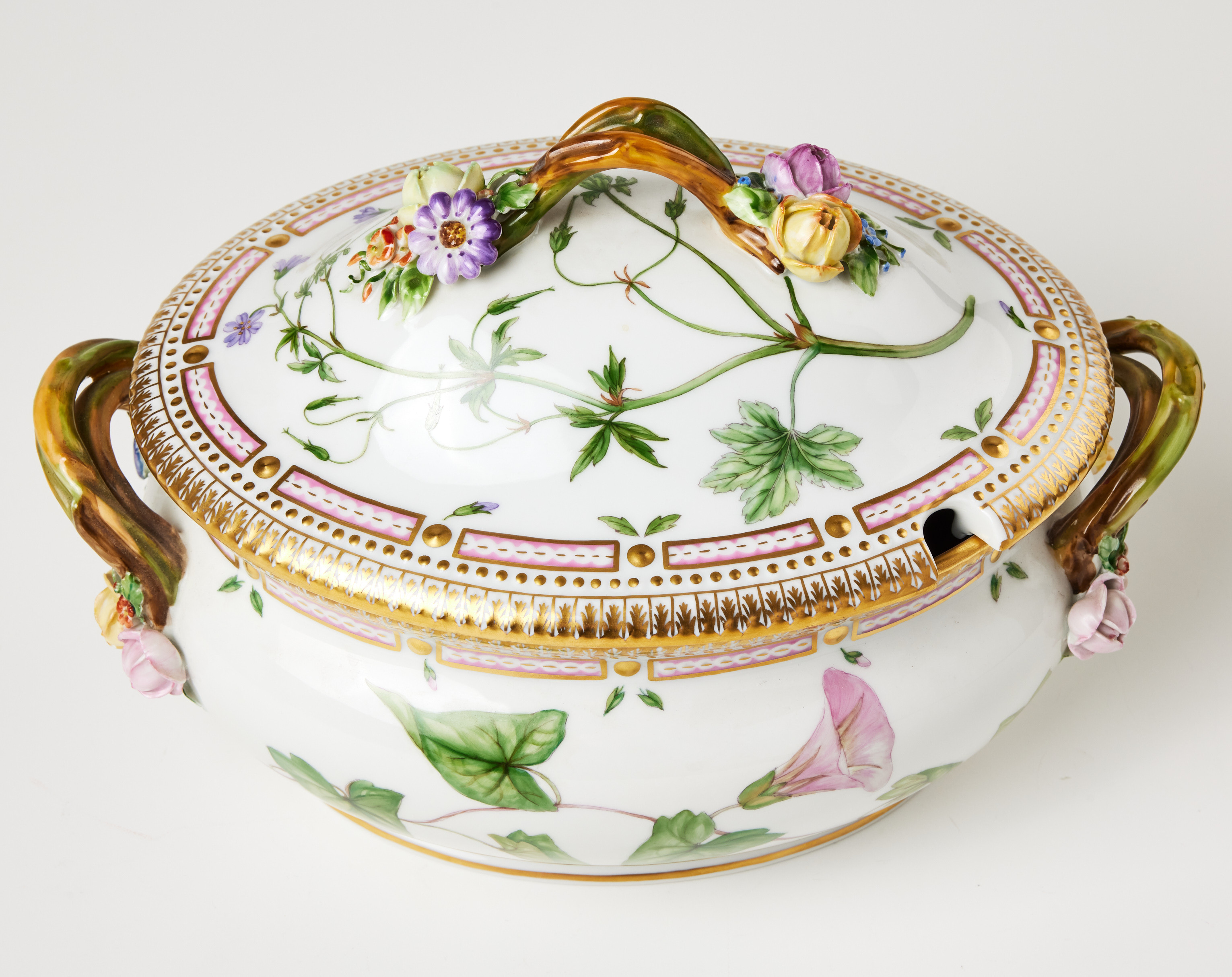 Images for 2508522. ROYAL COPENHAGEN. terrine with cover, "Flora Danica