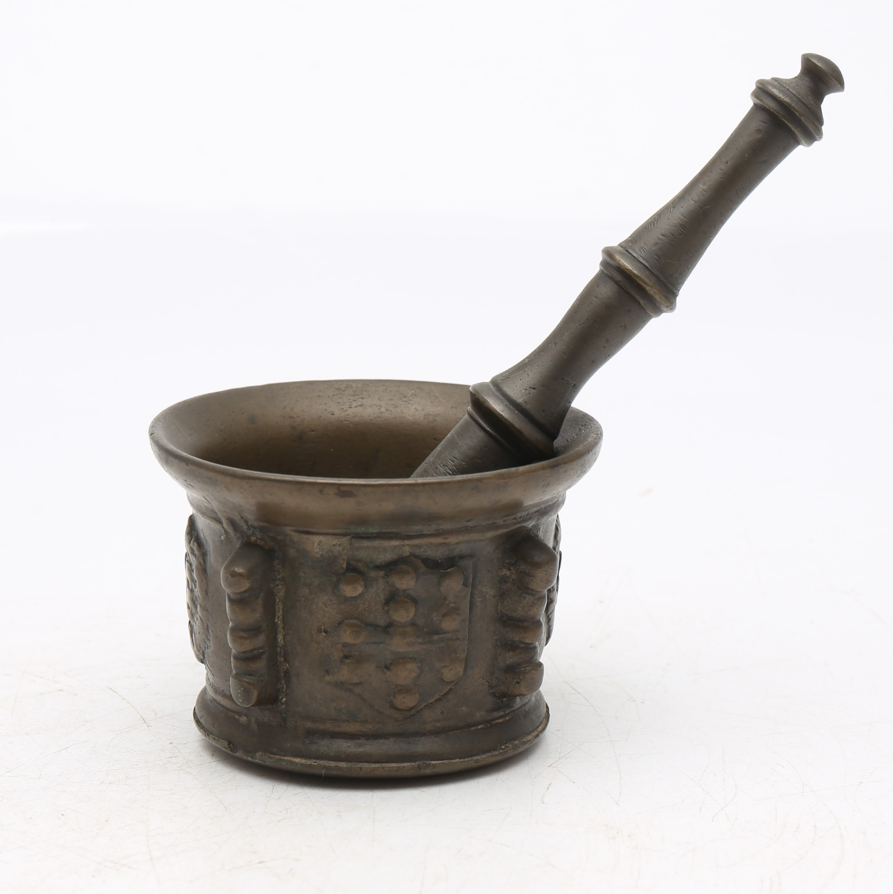 Images for 2522463. SPANISH mortar with its pestle, probably 17th