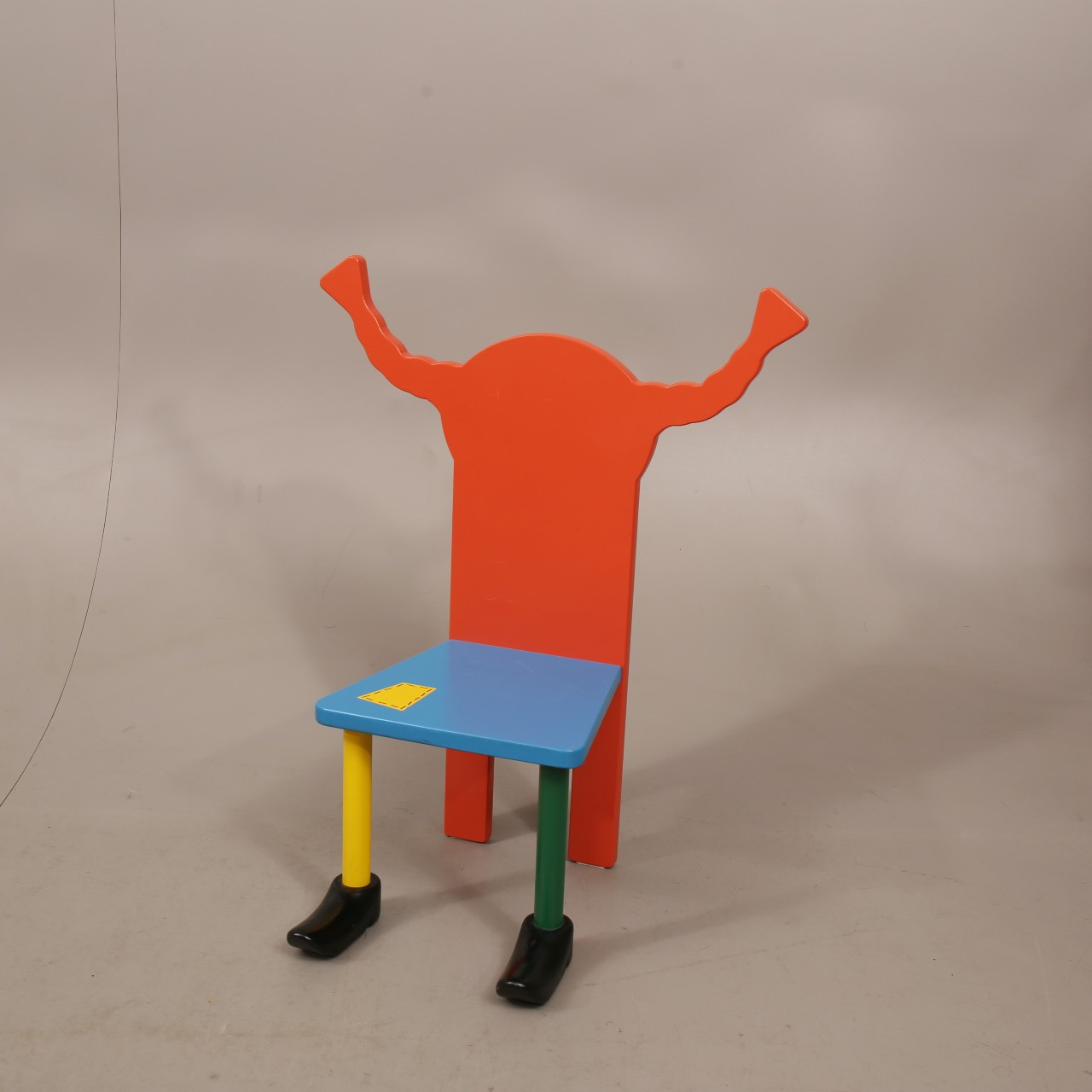 BARNSTOL, "Pippi Långstrump", dekormålat trä, Adlercreutz Design, Små