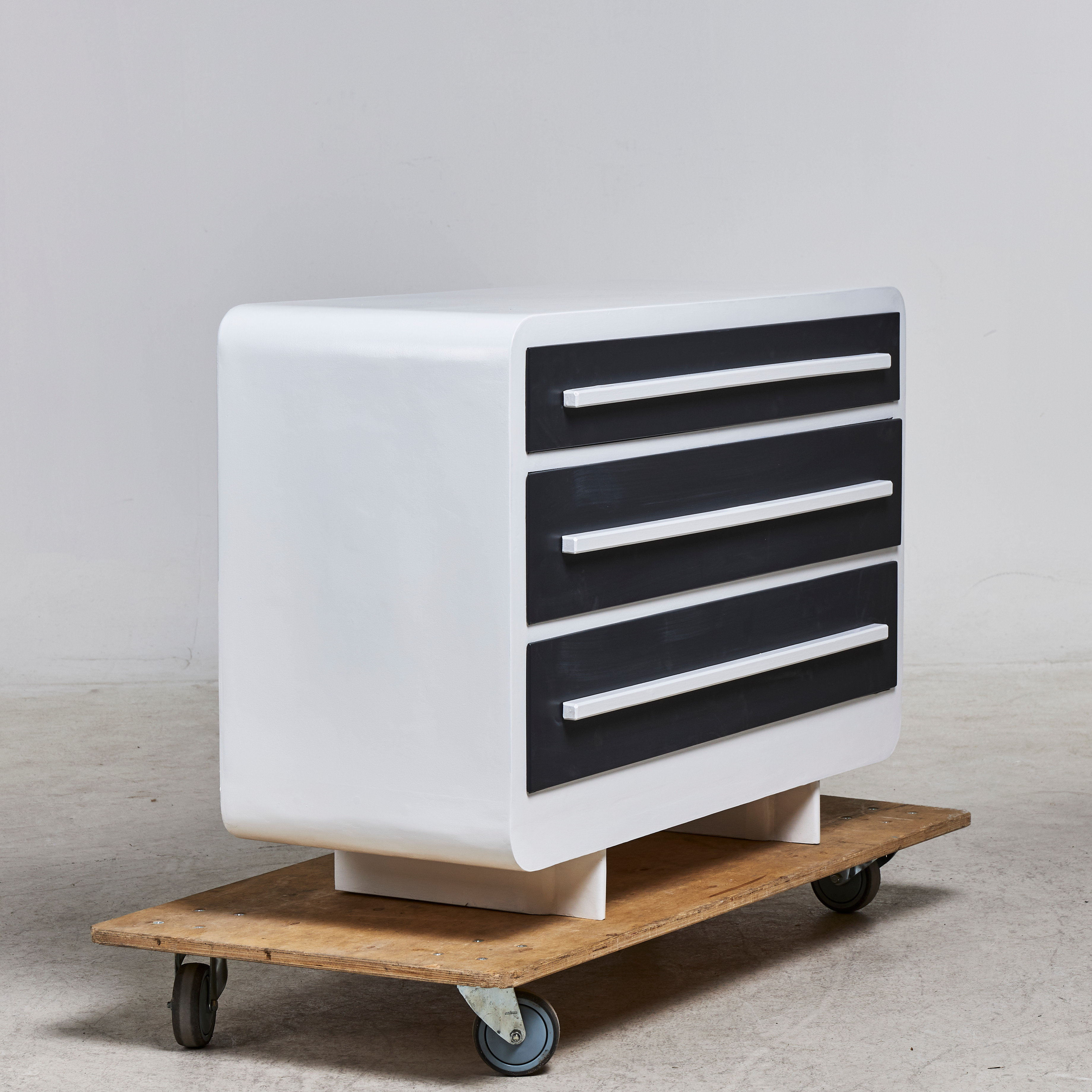 Images for 2598293. Chest of drawers, funky, frame in painted wood, 3 ...