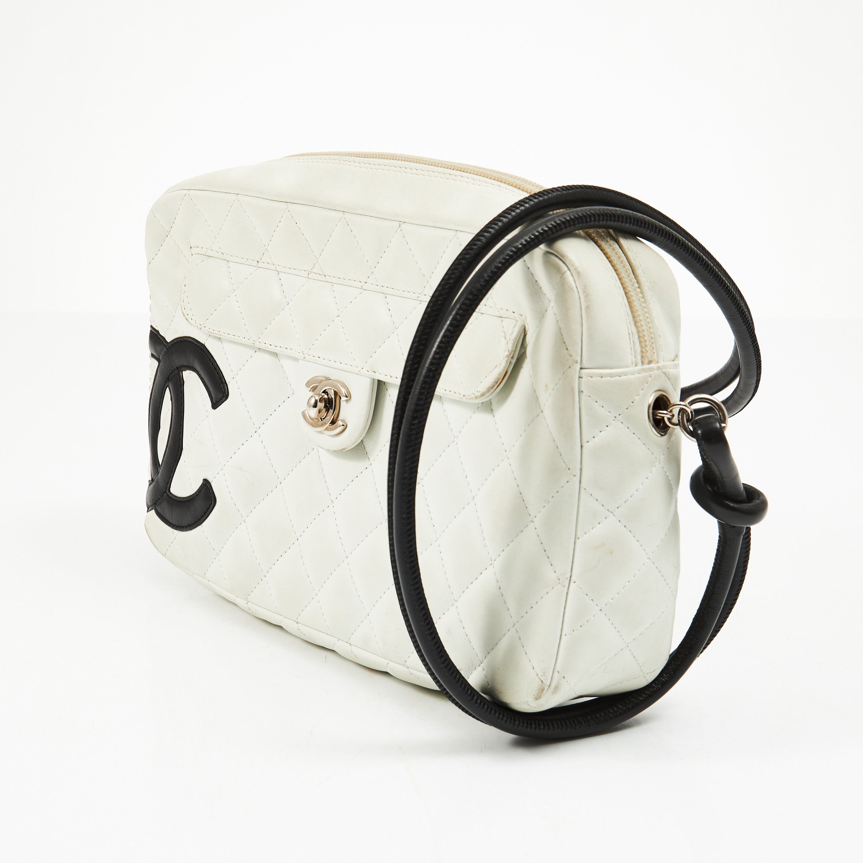 Images for 2617247. CHANEL, "Cambon Ligne Camera Bag", white quilted