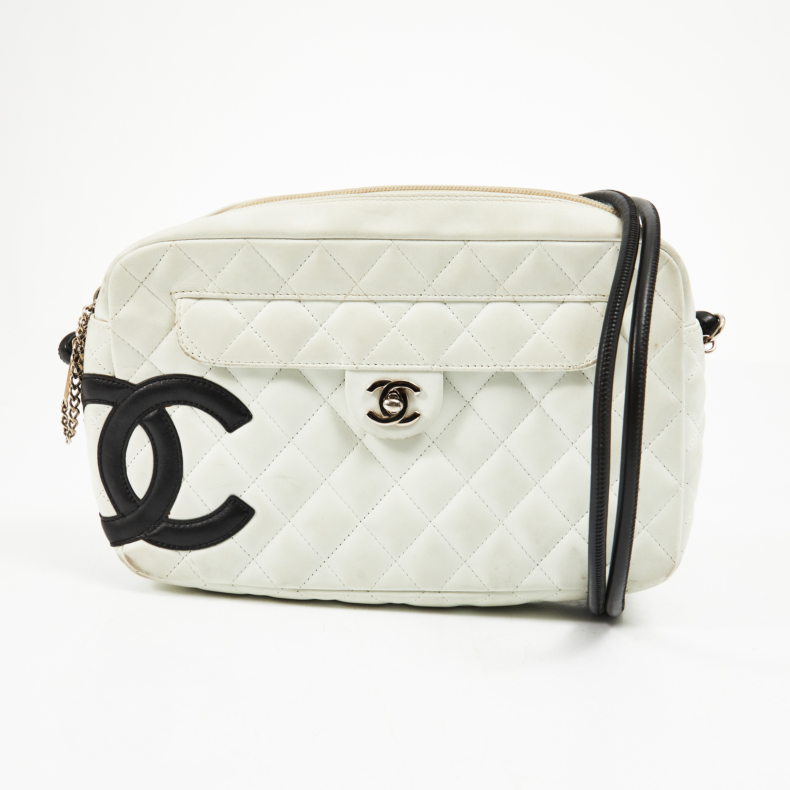 Images for 2617247. CHANEL, "Cambon Ligne Camera Bag", white quilted