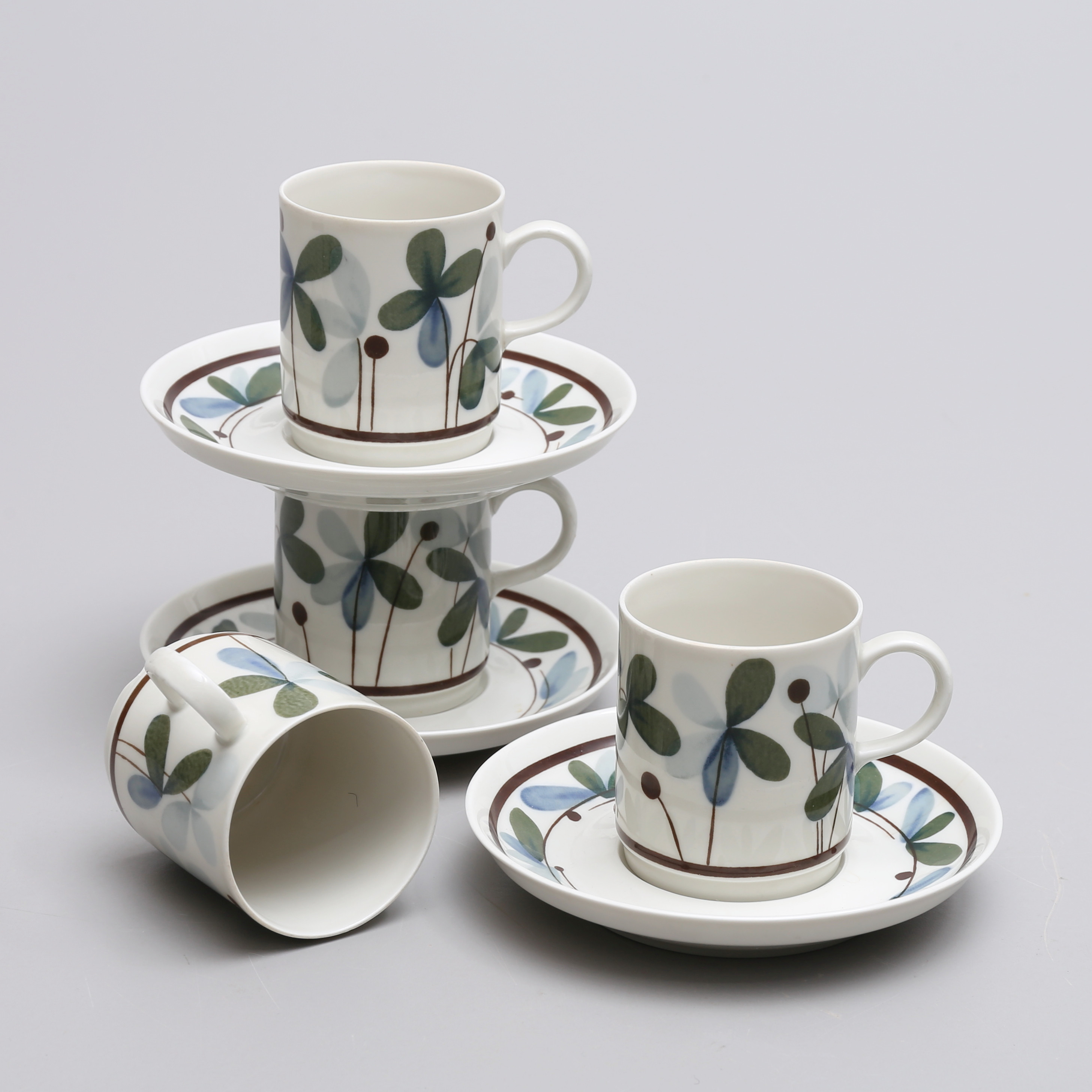 Images for 2650981. COFFEE CUPS WITH DISHES, 7 pieces,