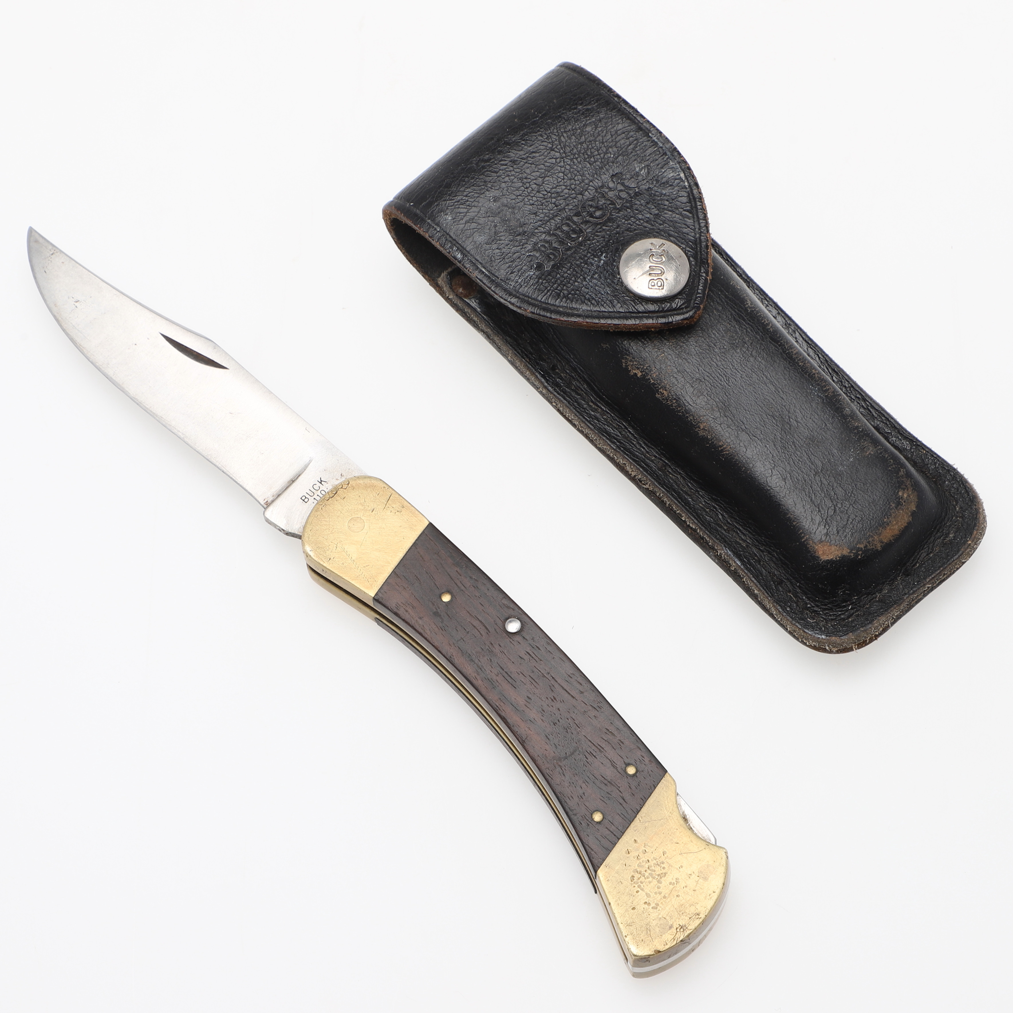 Images for 2678517. FALLING KNIFE, wood & brass, Buck Knives, USA