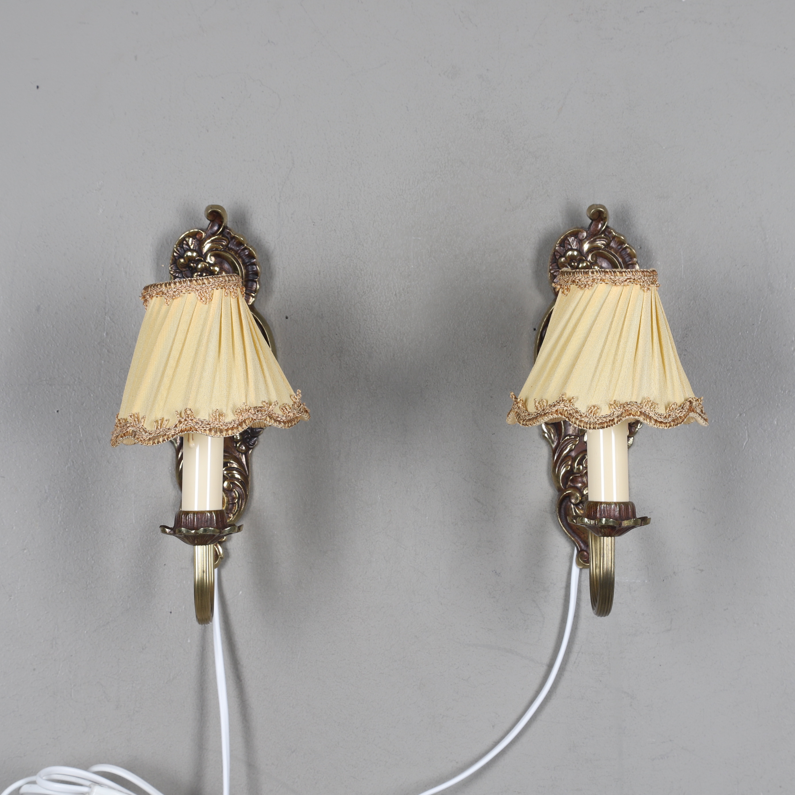 Wall Sconces a pair “6044” by REIJMYRE Armaturfabrik RAF Sweden 1960 Labelled