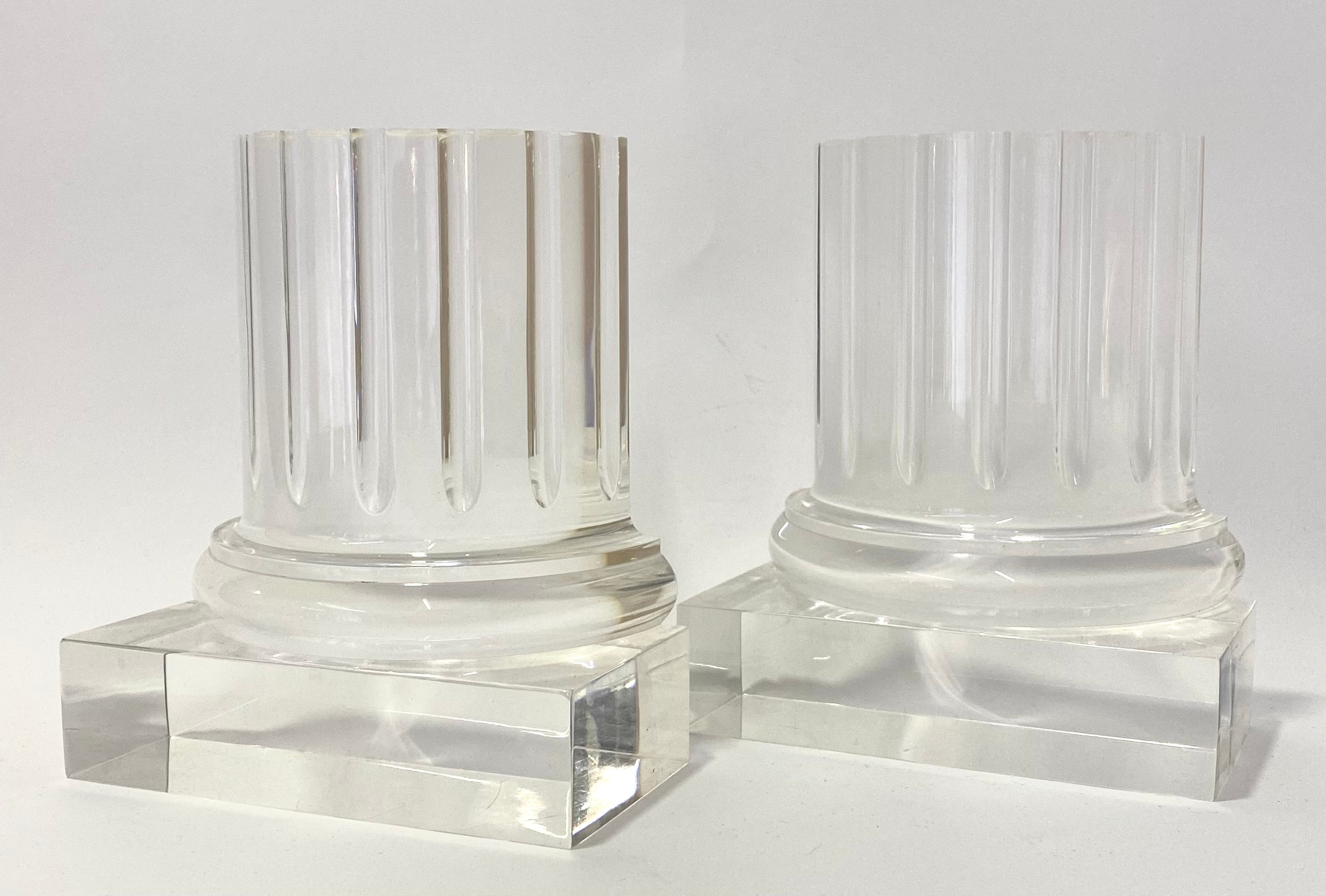 Images for 2699013. PAIR OF BOOKENDS LIKE DORIC COLUMNS IN METHACRYLATE