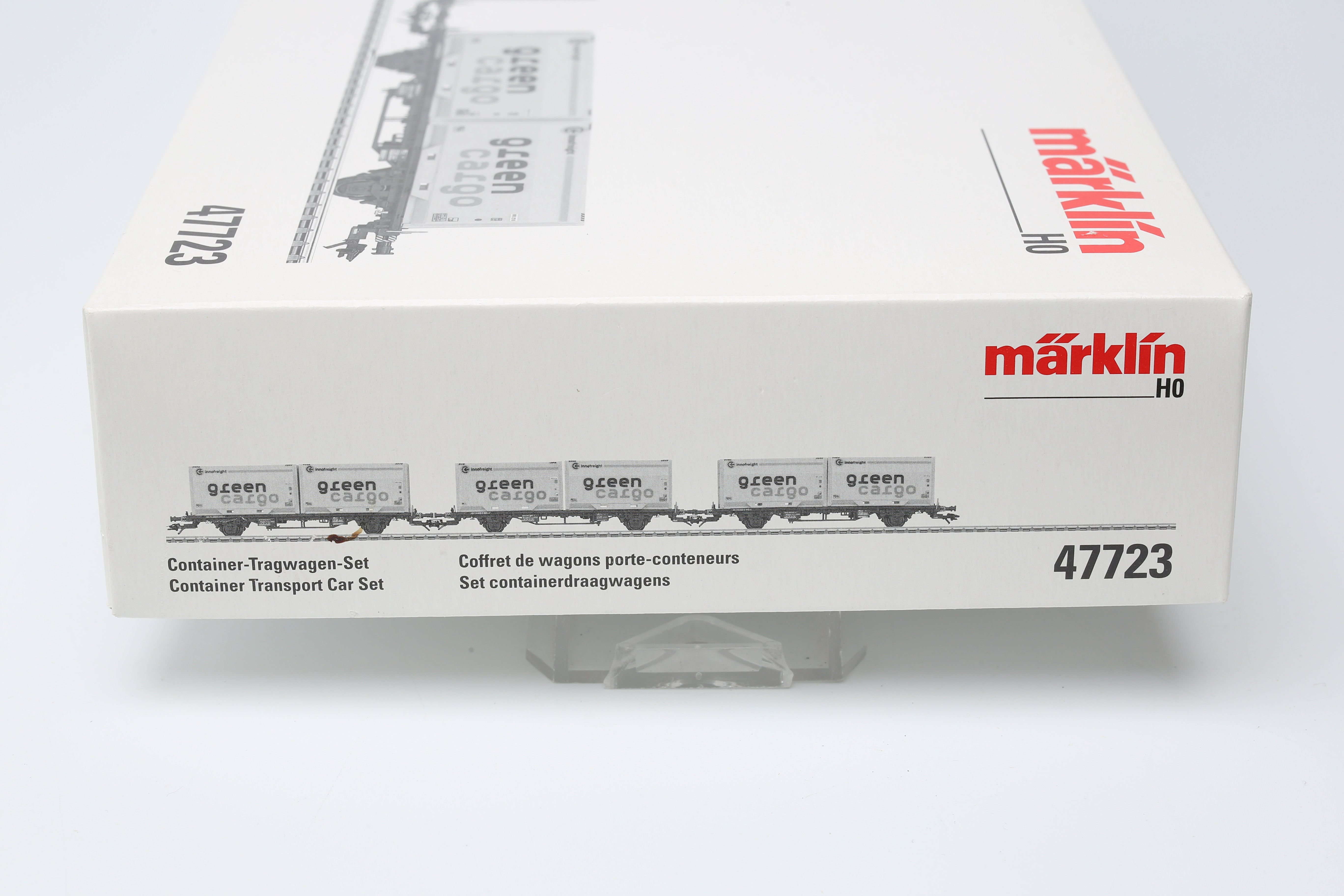 Märklin 47722 - 2 Wagons + 2 Containers Green Cargo - HO Courant Continu (DC) Neufs