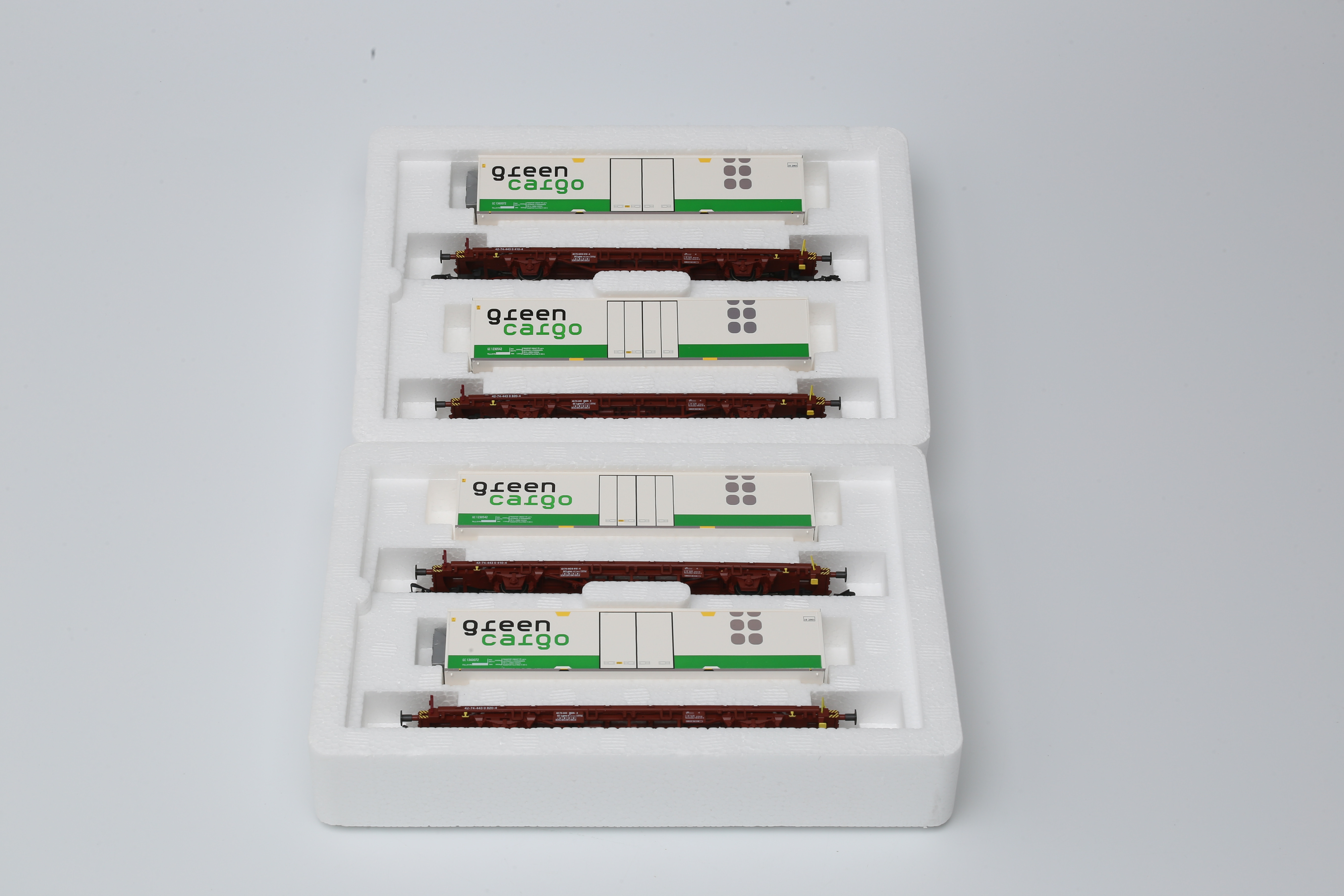 Images for 2714622. MÄRKLIN 47722 set of 4 freight wagons Green Cargo ...