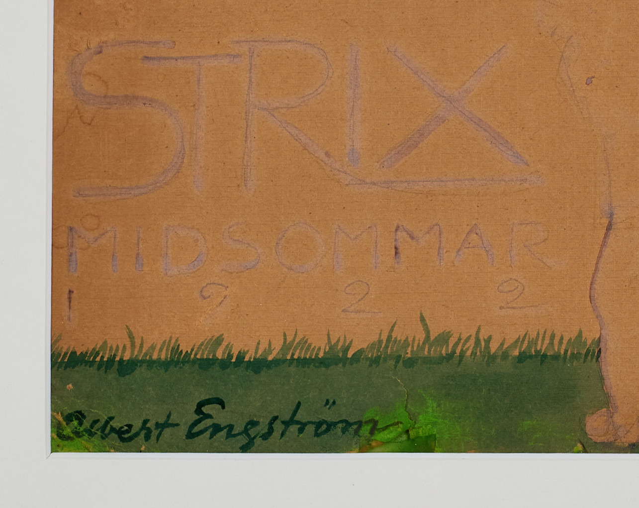 ALBERT ENGSTRÖM. "Kolingen". Konst Teckningar