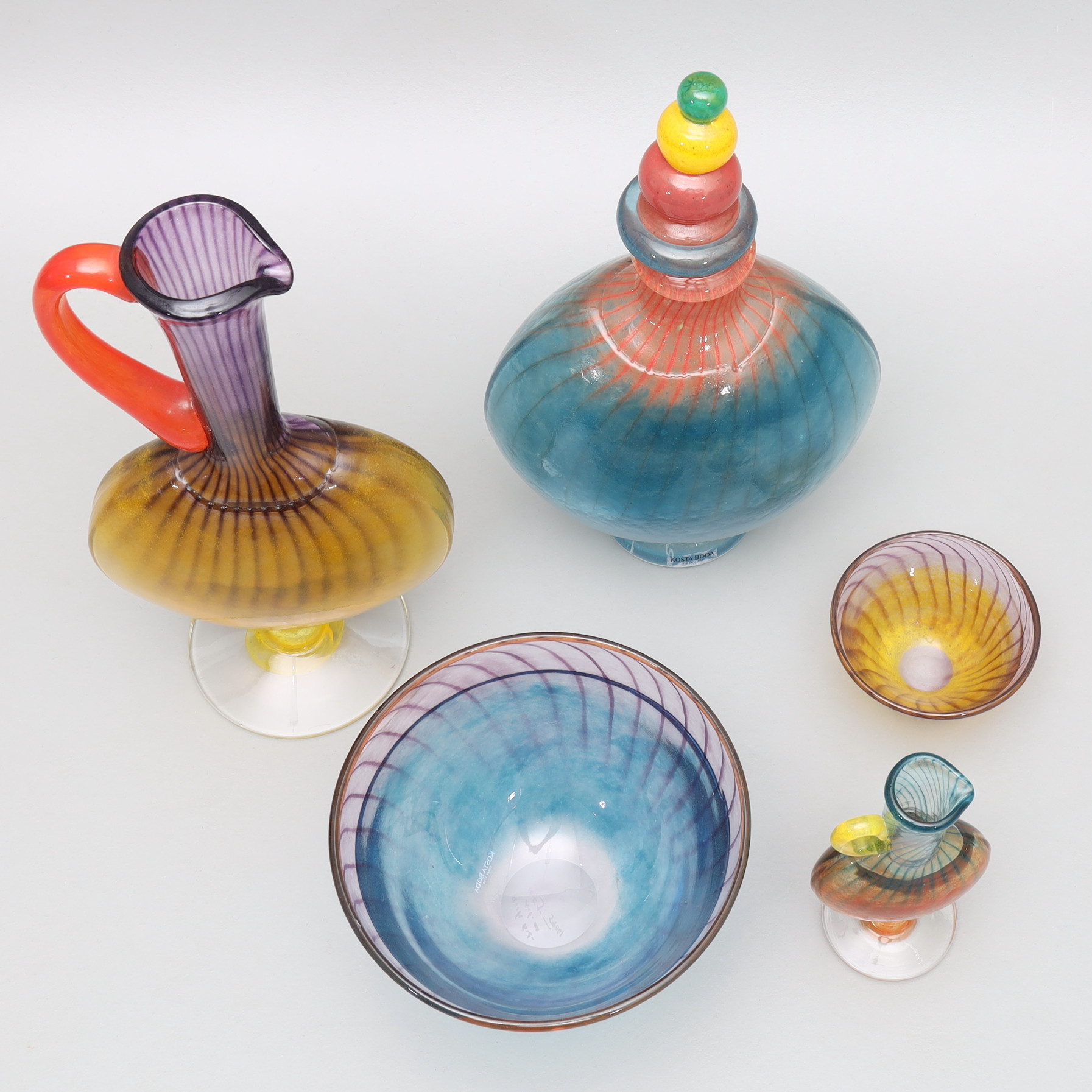 Images for 2729412. KJELL ENGMAN. Carafe, vases and bowls, 5 pieces