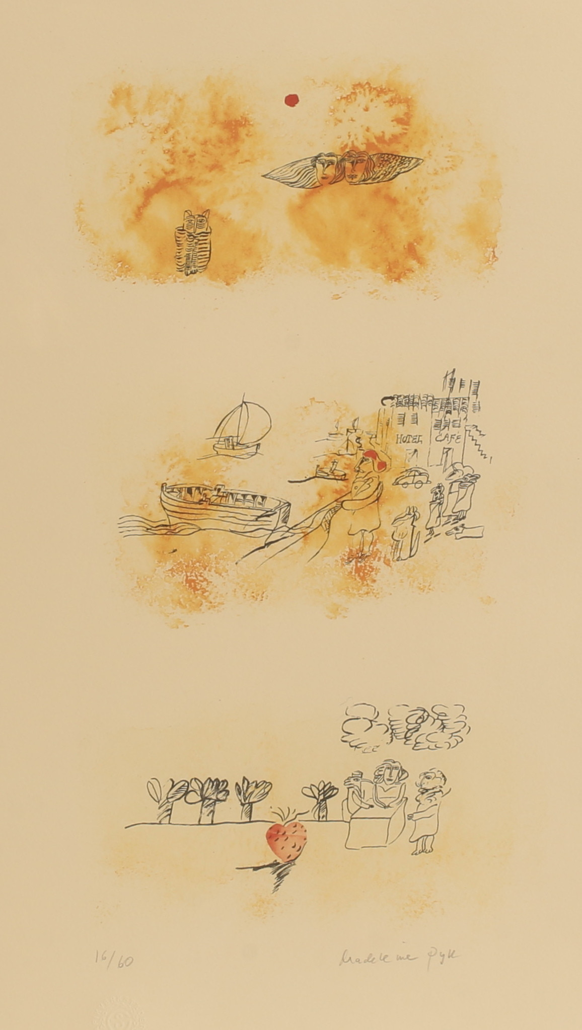 Images for 2733932. MADELEINE PYK. Color lithograph, signed and ...