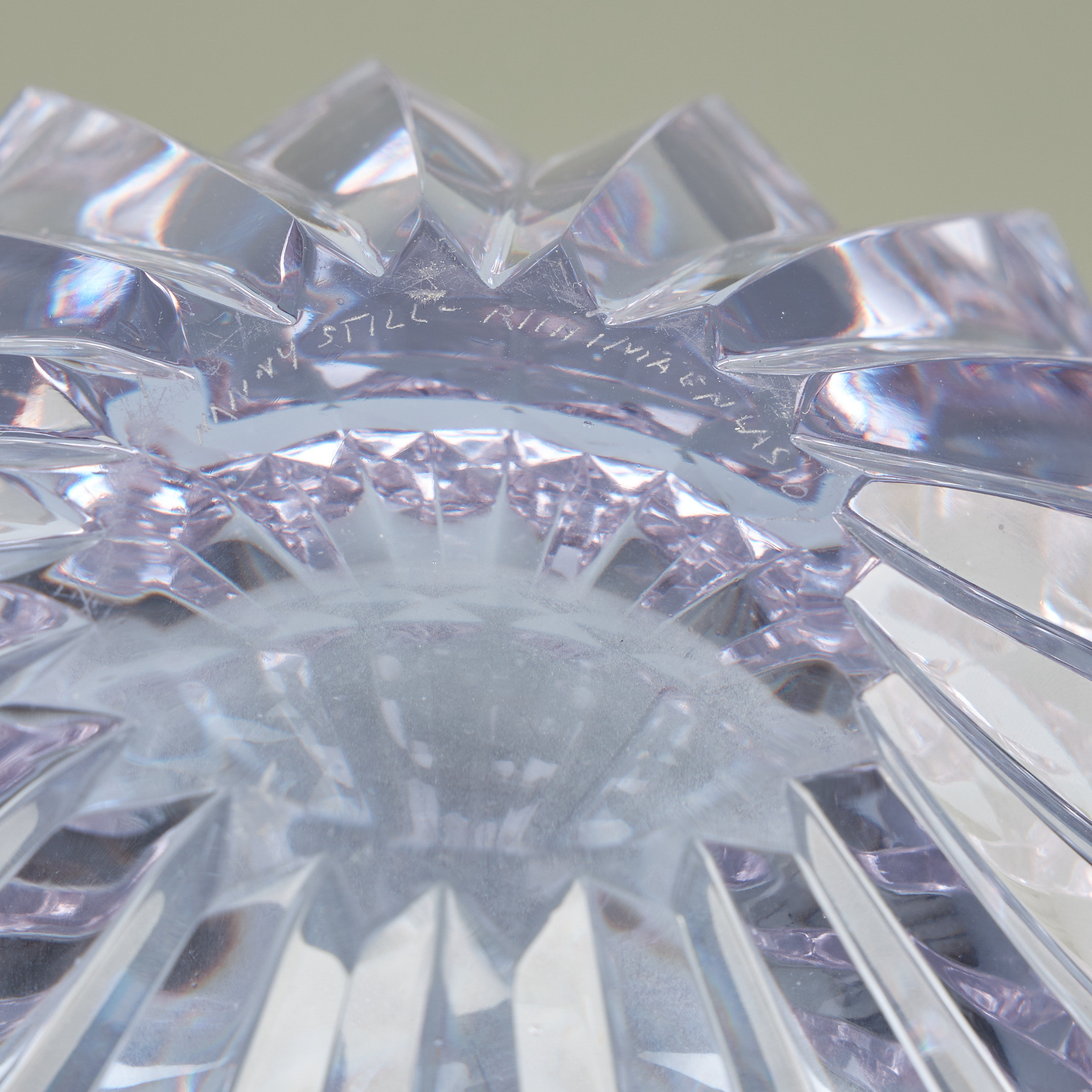 Images for 2740421. NANNY STILL. VASE / GLASS SCULPTURE, purple, cut