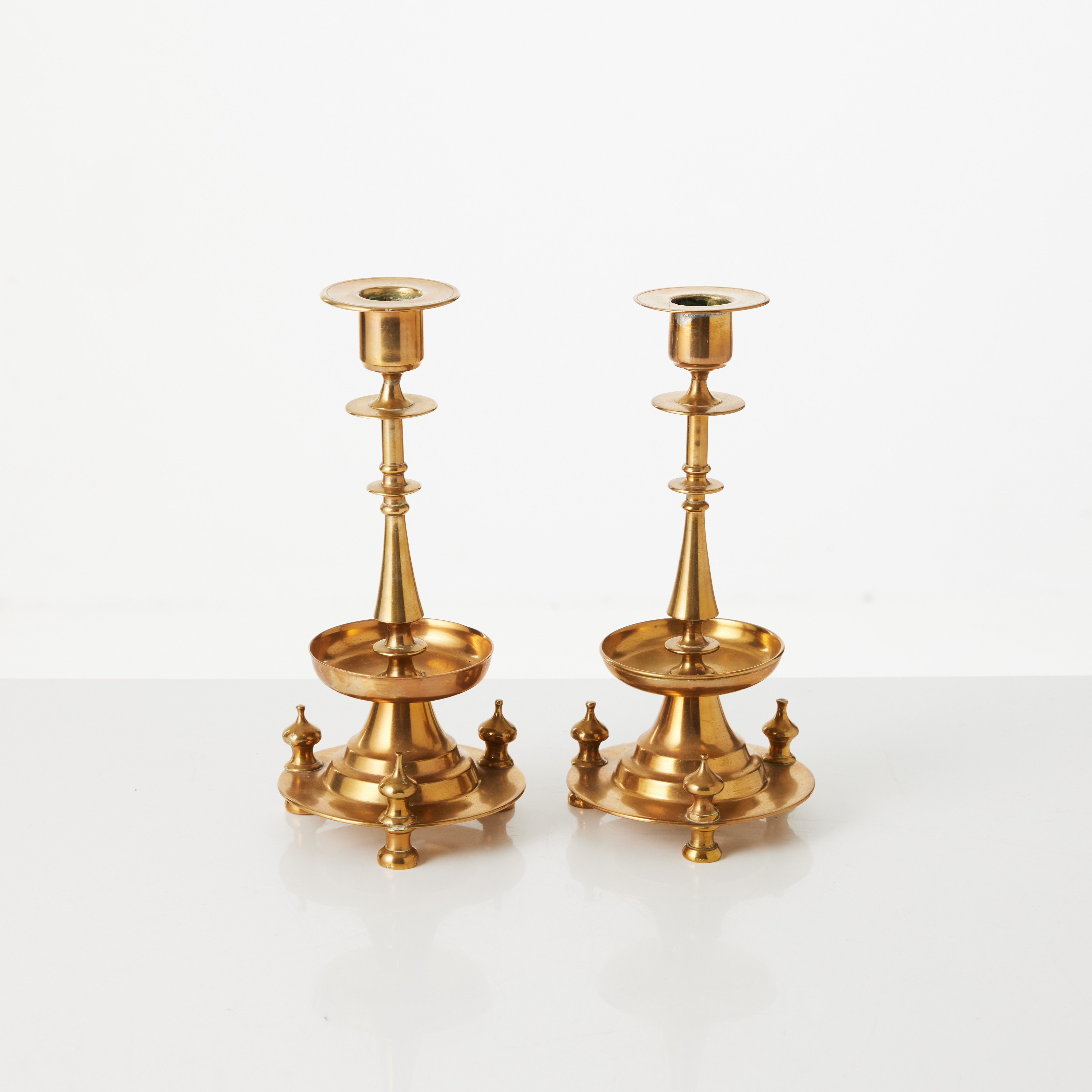 Images for 2754197. CANDLESTICKS, 1 pair, brass, Russia, second half of