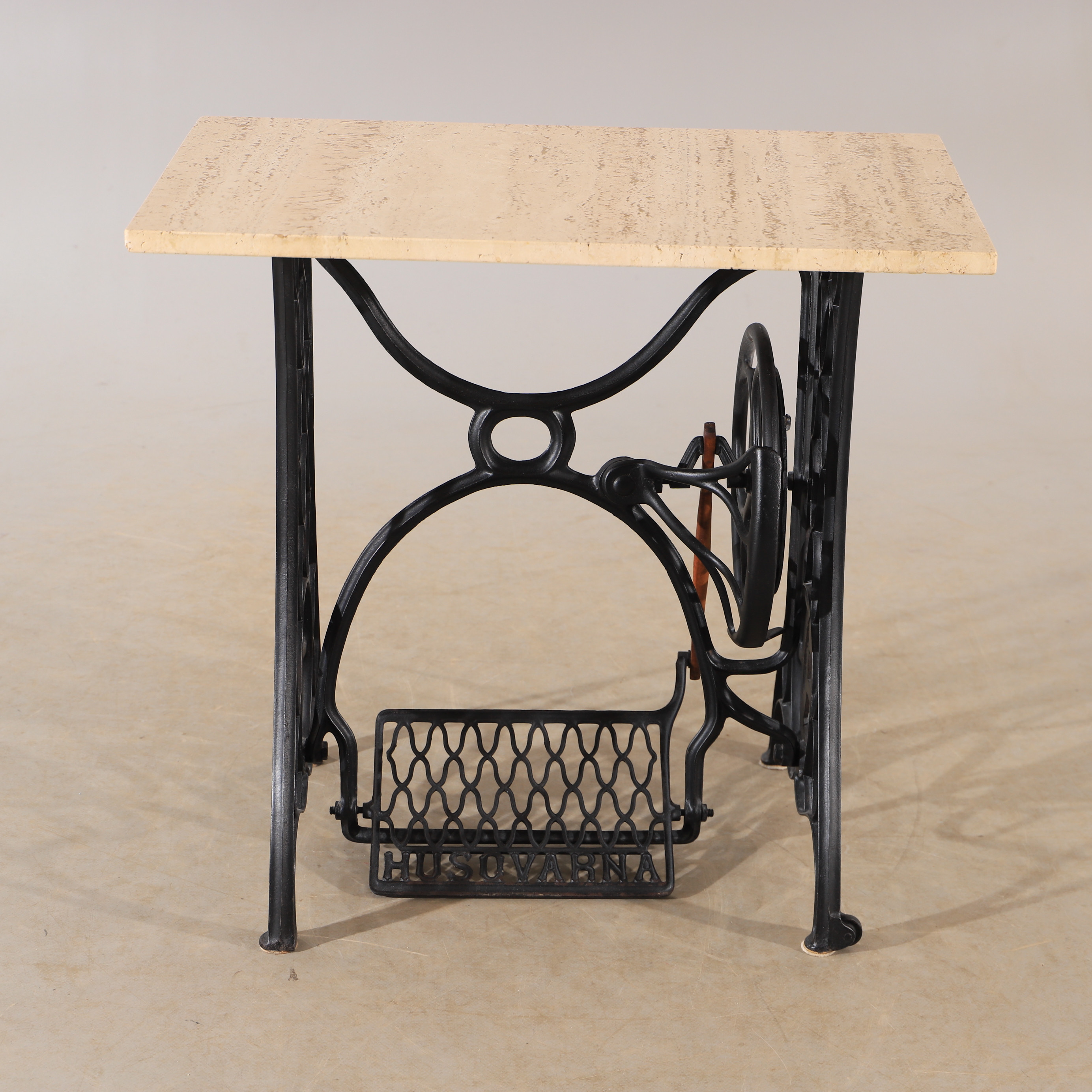 Images for 2762422. TABLE, sewing machine base with travertine top