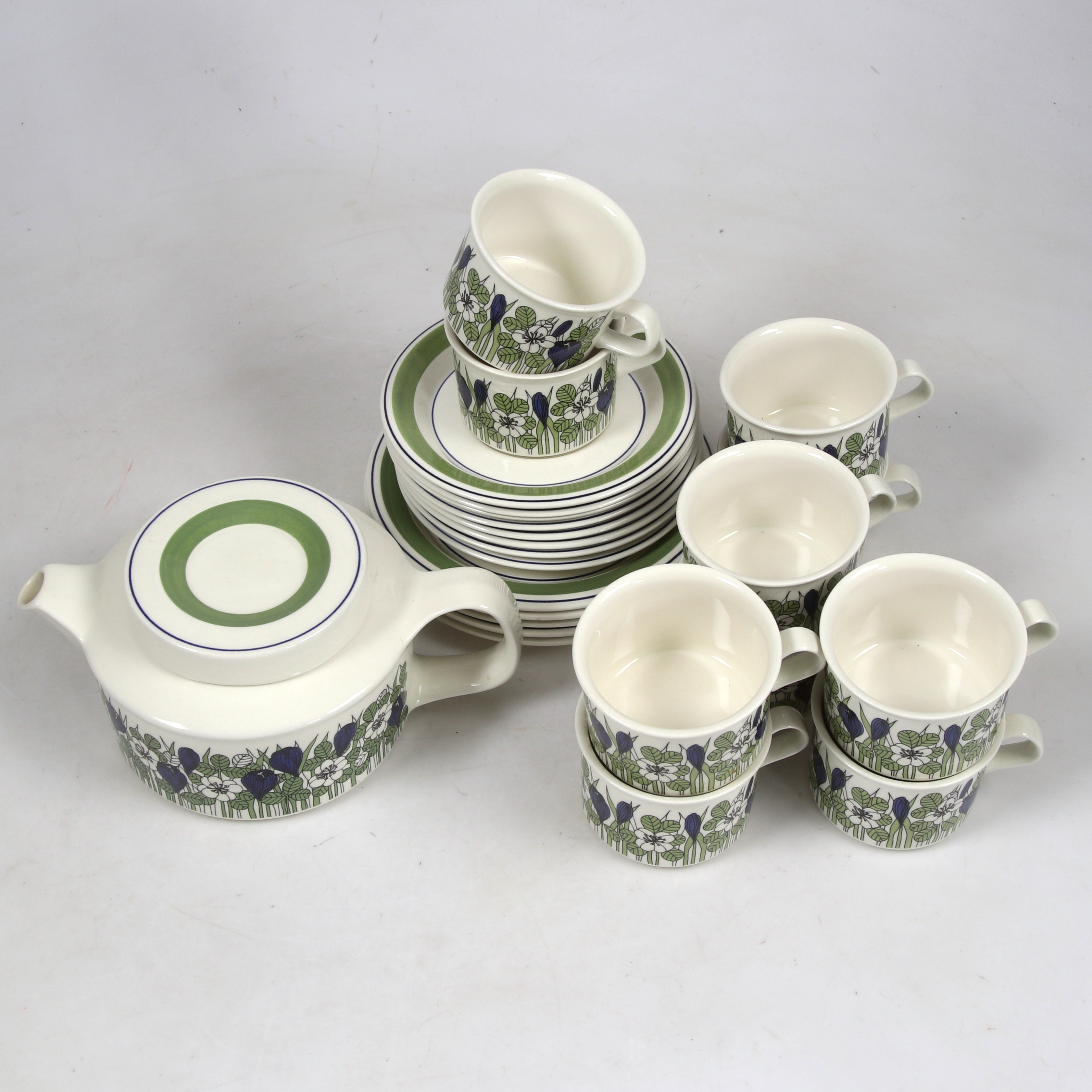 Images for 2769451. TEA SET PARTS, 24 pieces, porcelain, "Krokus