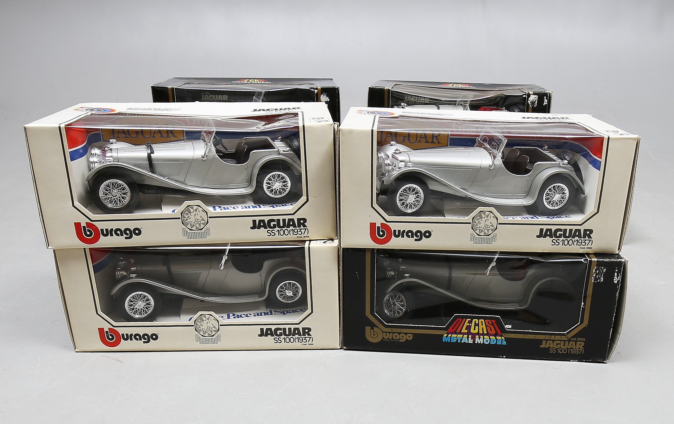Images for 2771023. BURAGO, 9 model cars, metal, scale 1:18, original ...