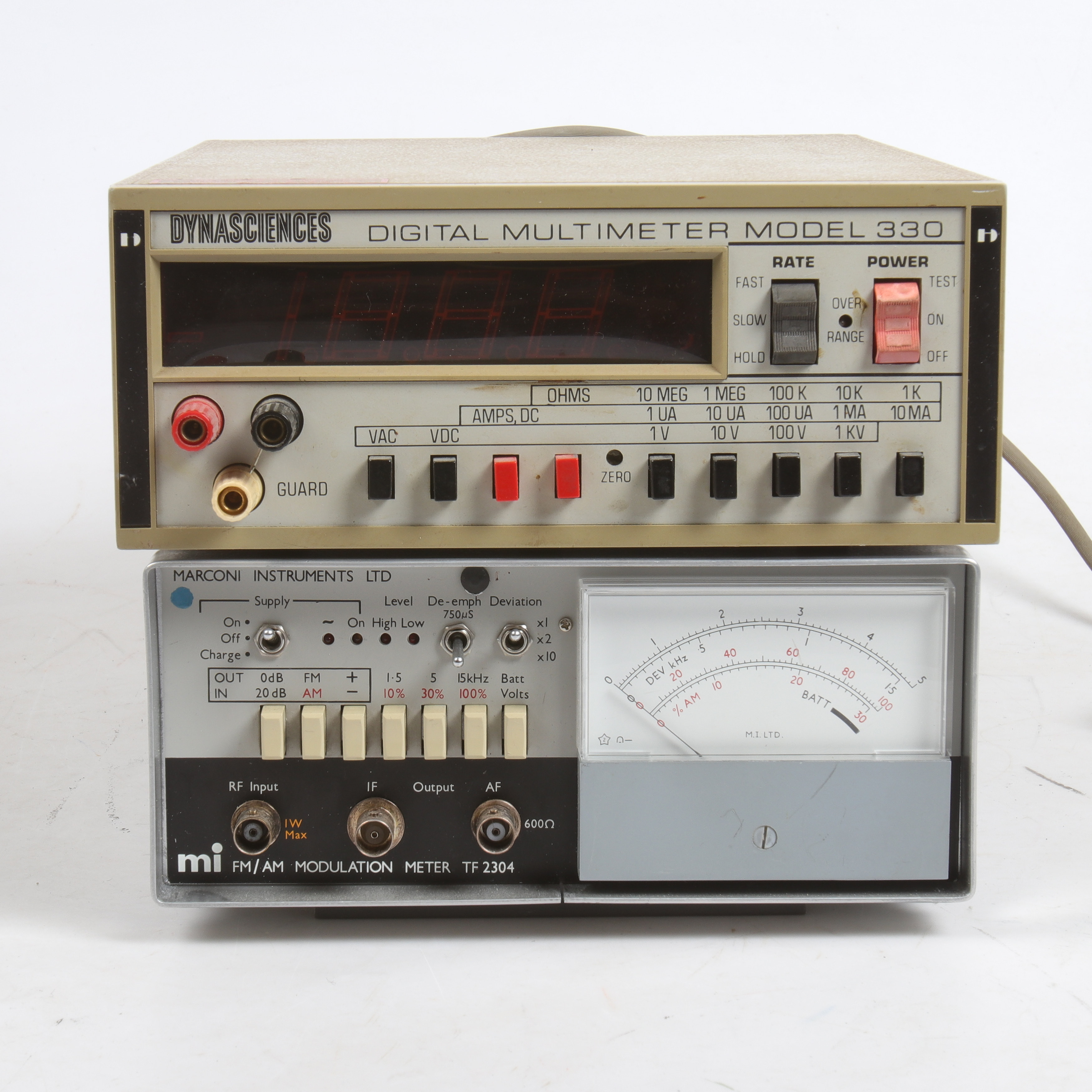 Images for 2781504. DYNASCIENCES 330 digital multimeter and MI FM/AM modulation meter TF 2304