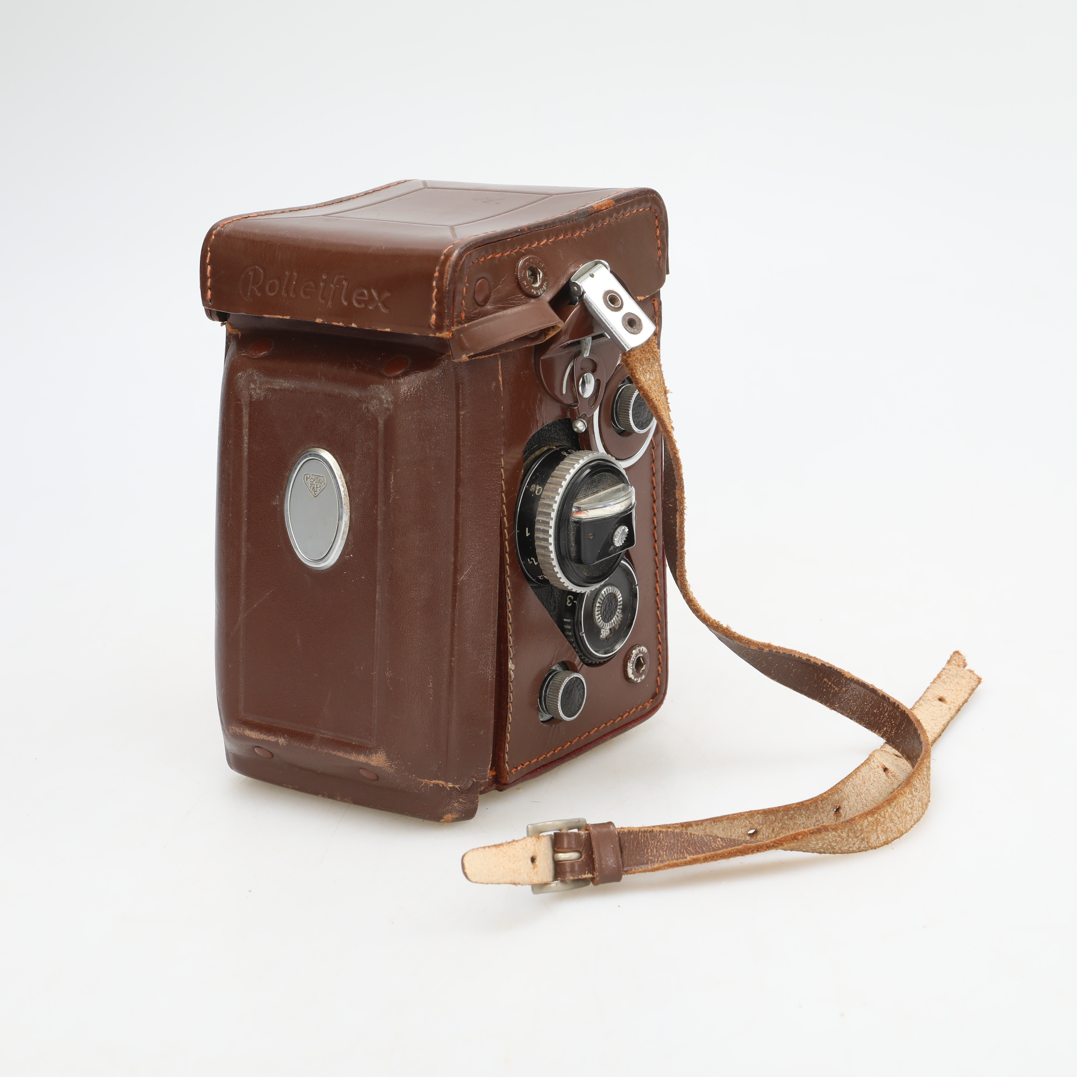 Appareil Photo Rolleiflex Synchro Compur - Franke & Heidecke - Avec étui - Vintage, Occasion Fonctionnel