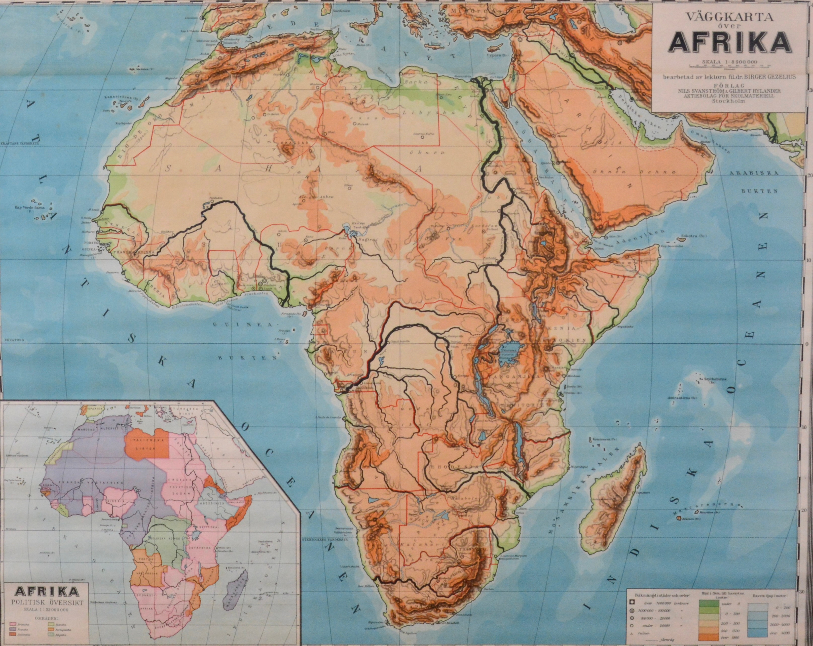 Images for 2805728 school map wall map of africa nils svanstr m