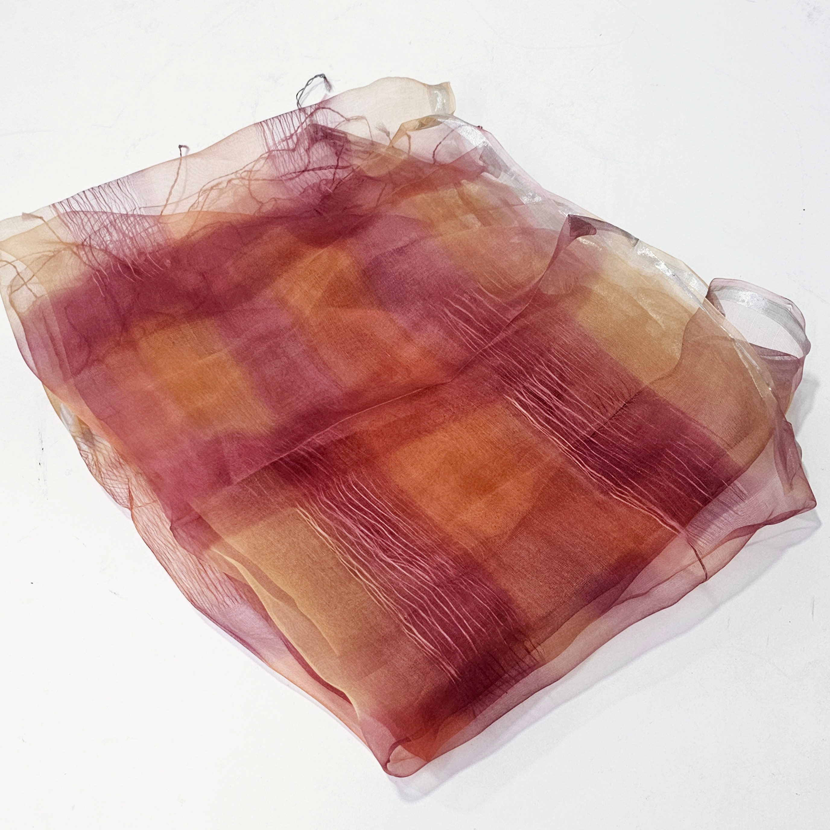 Images for 2899219. SHAWL IN FILIPINO RICE GAUZE WITH IMMEDIATE CALDERA AND PURPLE WITH SILVER