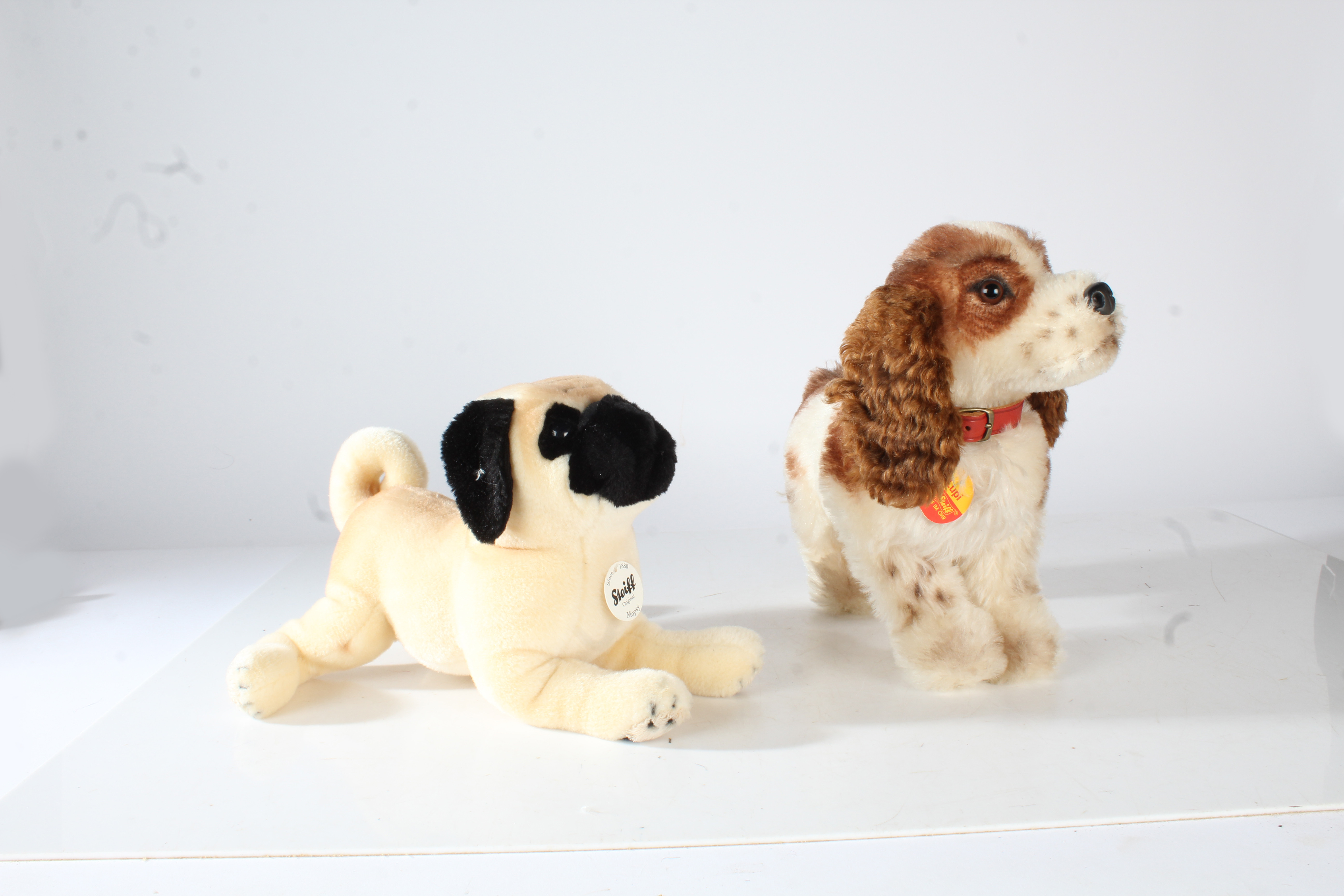 Marionnette à main Steiff Mohair Mopsy Dog des années 1960 vintage