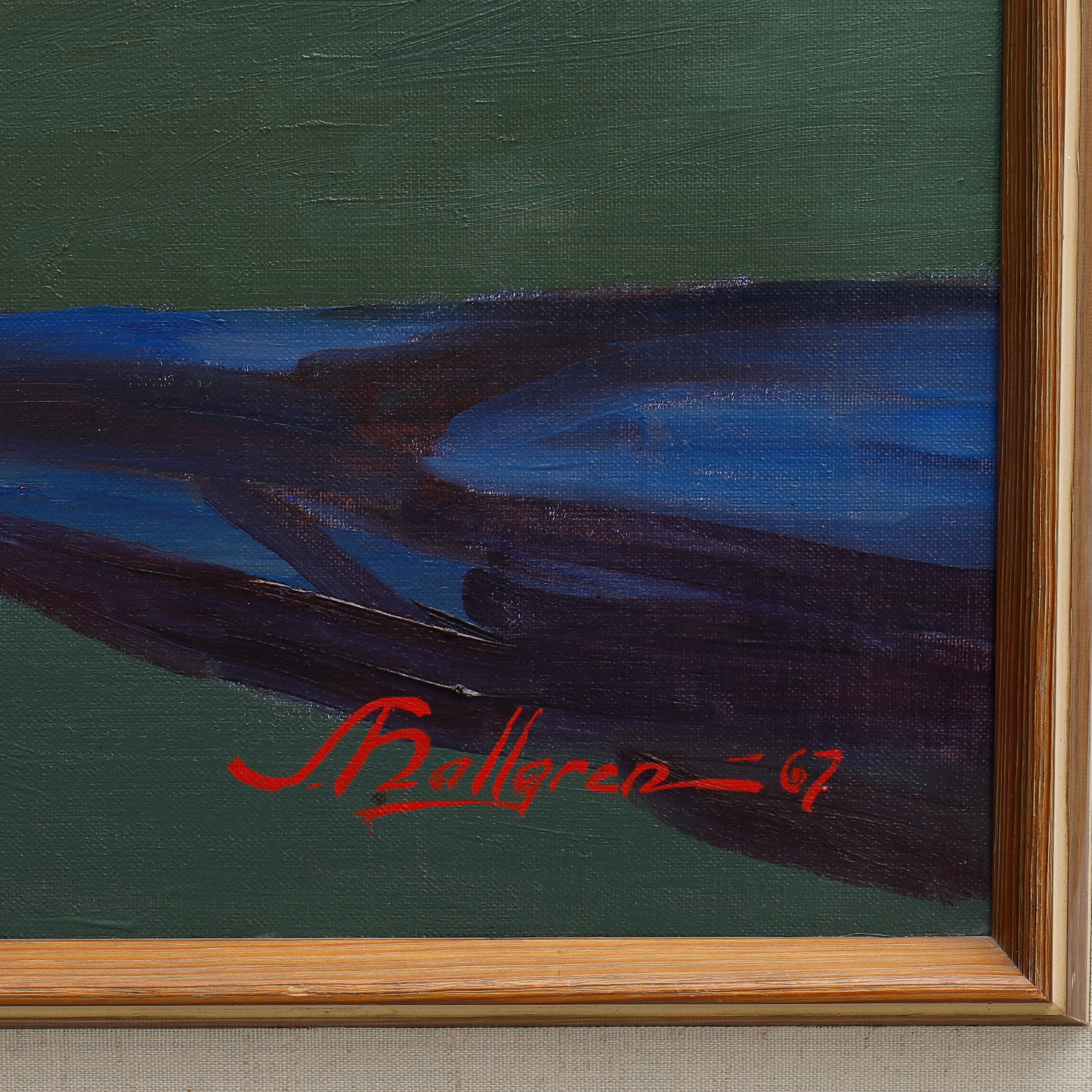 SVEN HALLGREN. "VÄSTKUST". Konst Måleri