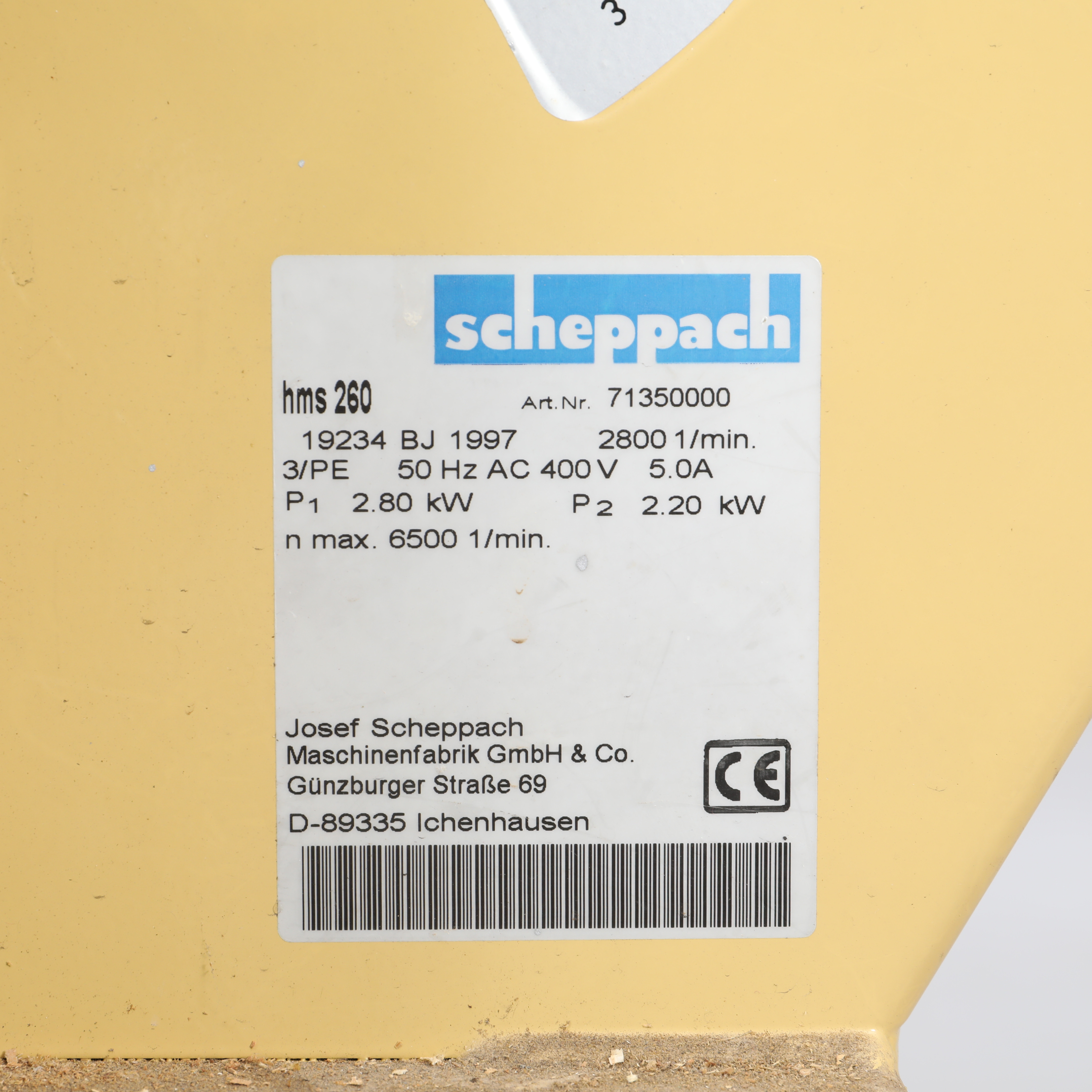 Images for 2954572. PLANER, Scheppach hms 260, Germany. - Auctionet