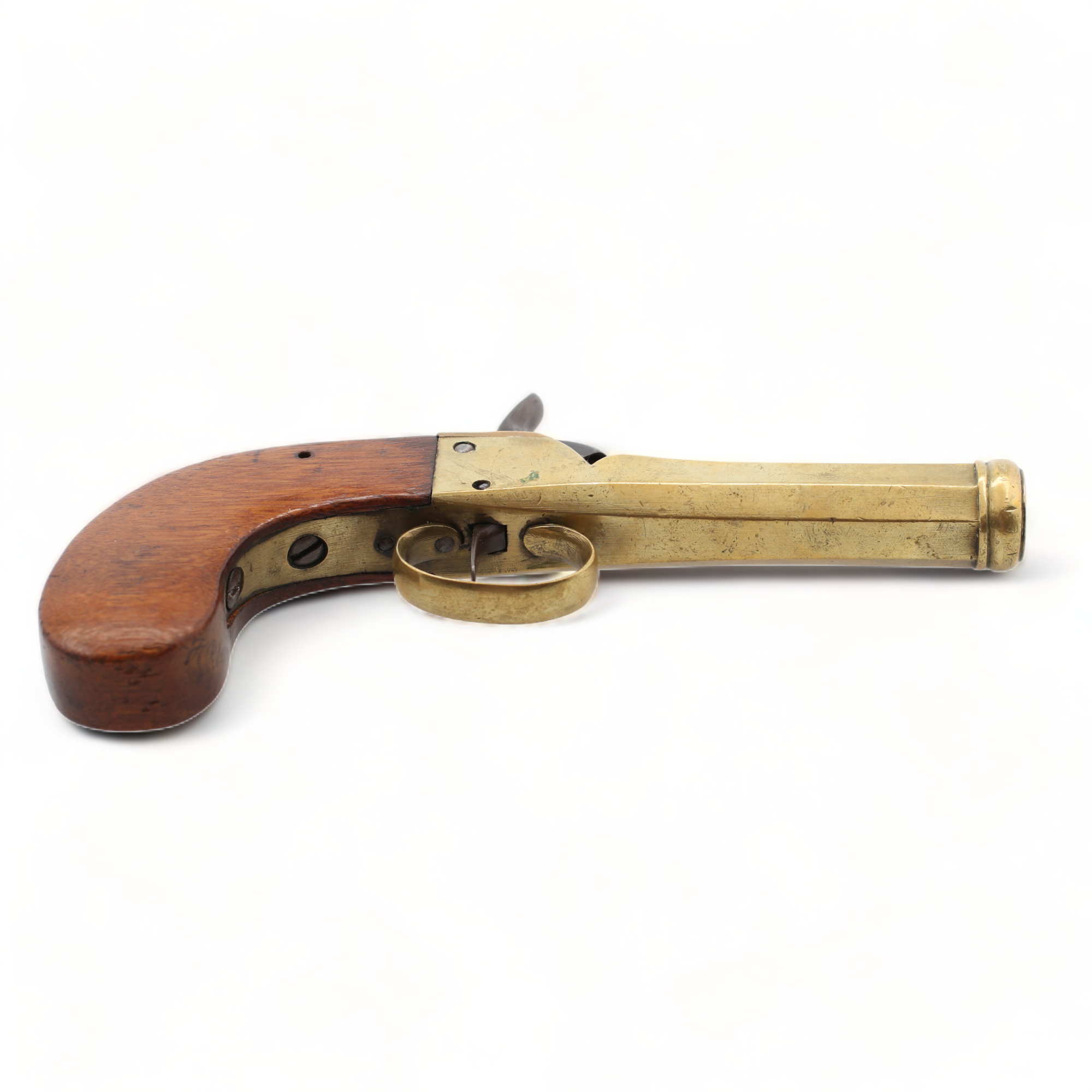 Bilder för 3037606. PISTOLER, ett par, mässing, 1800-tal. - Auctionet
