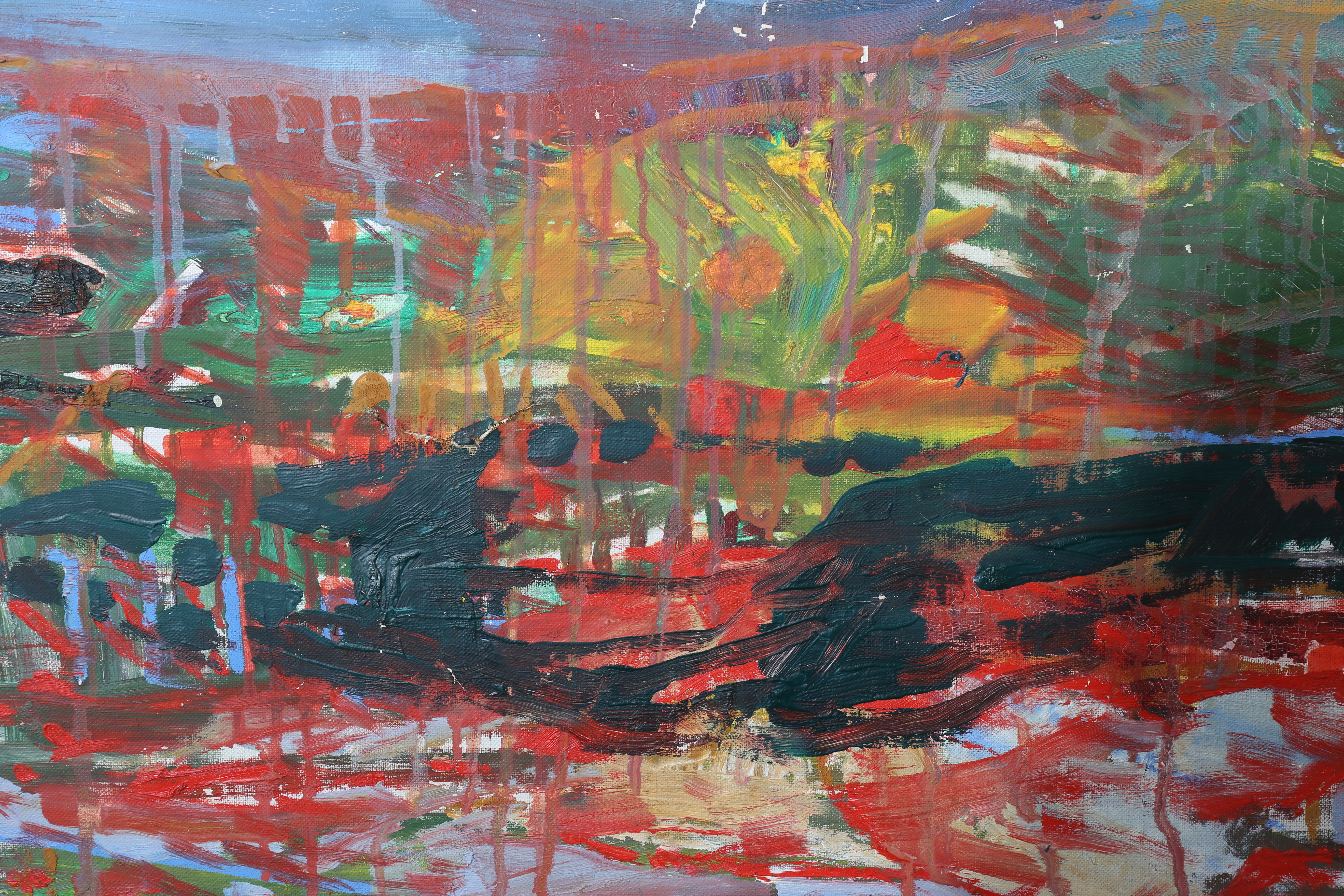 Images for 306604. TORE HULTCRANTZ. Oil on canvas, Mountain landscape