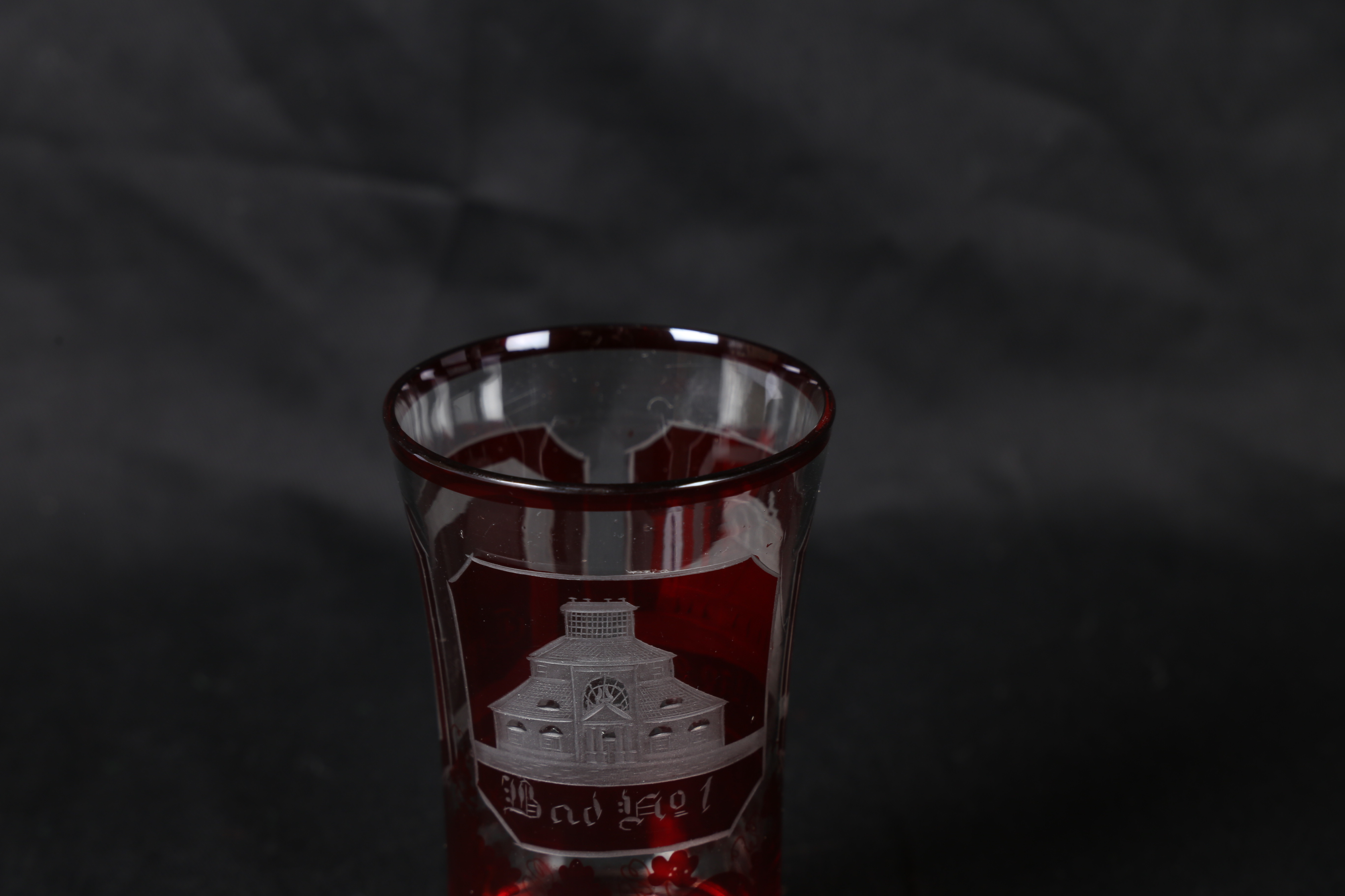 Images for 3132795. A 19TH CENTURY BOHEMIAN RED STAINED GLASS BEAKER