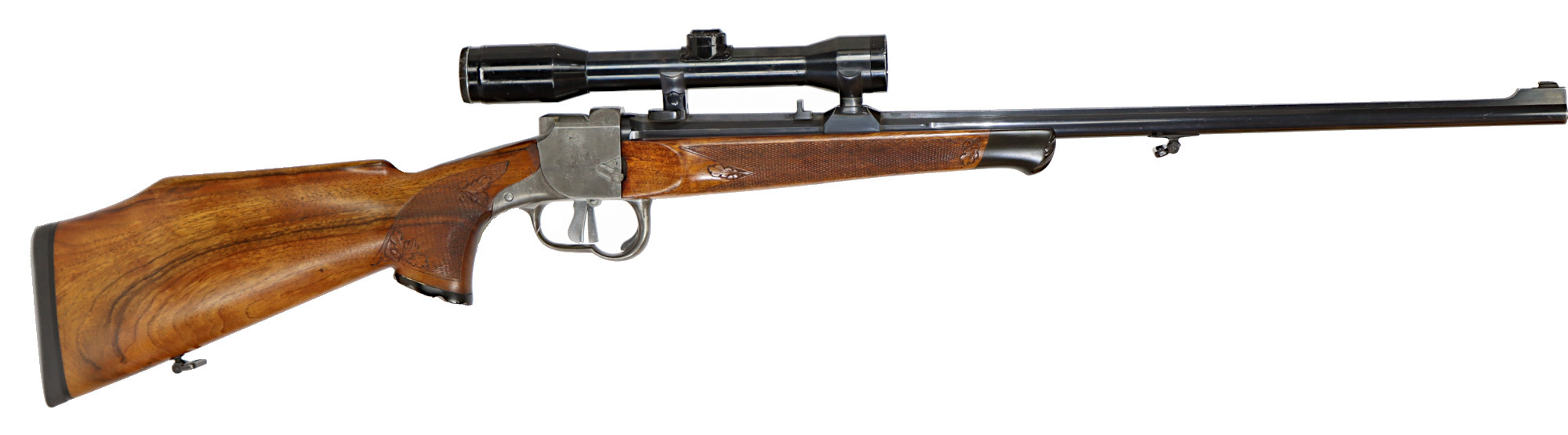 KULGEVÄR, Enkelskott, fabrikat H Shering, modell Heeren Büchse, kaliber 7x65R, tillv.nr 3118.73, se-nr begagnad.