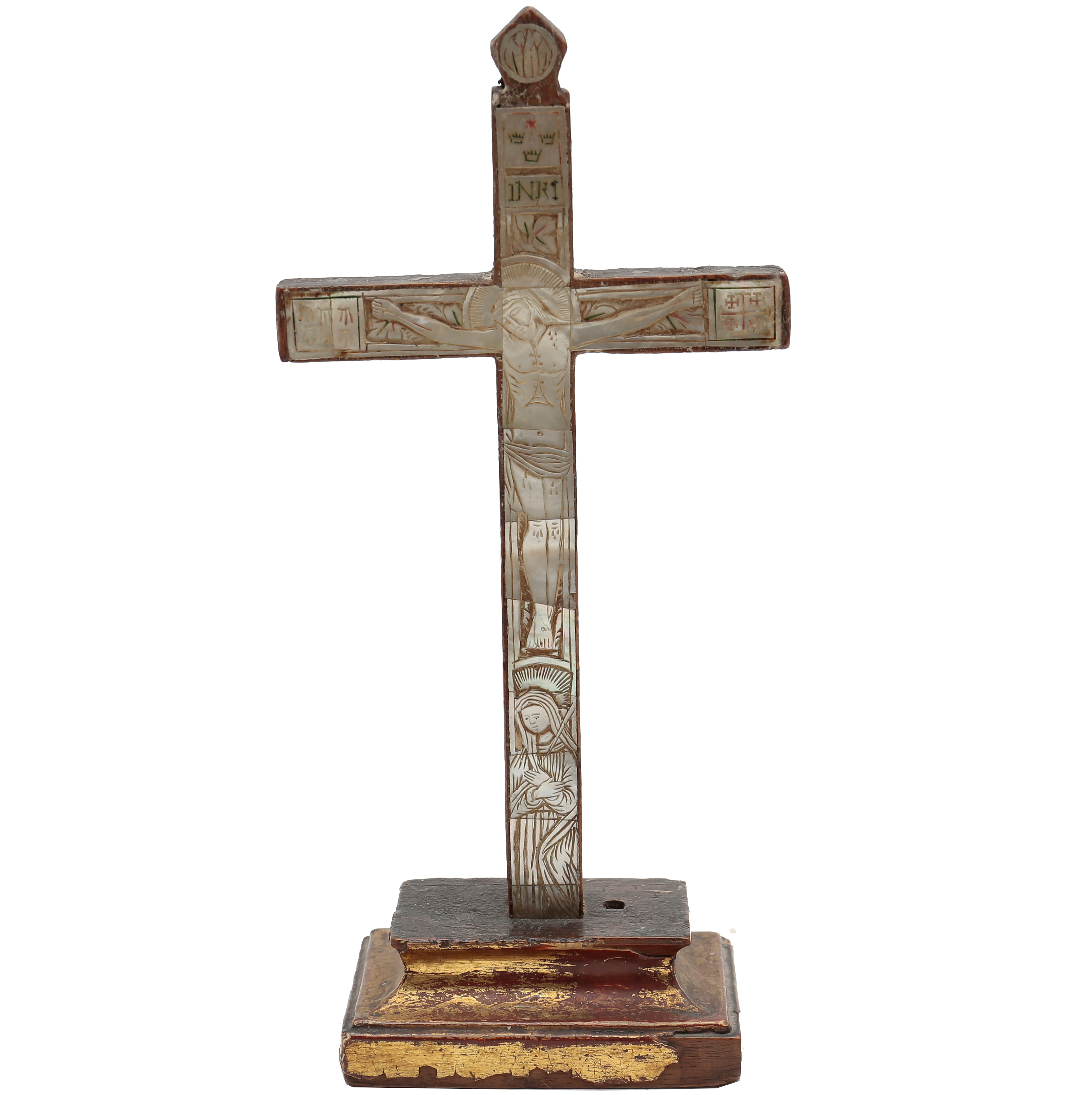 Bilder zu 3363737. Jerusalemkreuz aus Holz und graviertem Perlmutt, aus ...