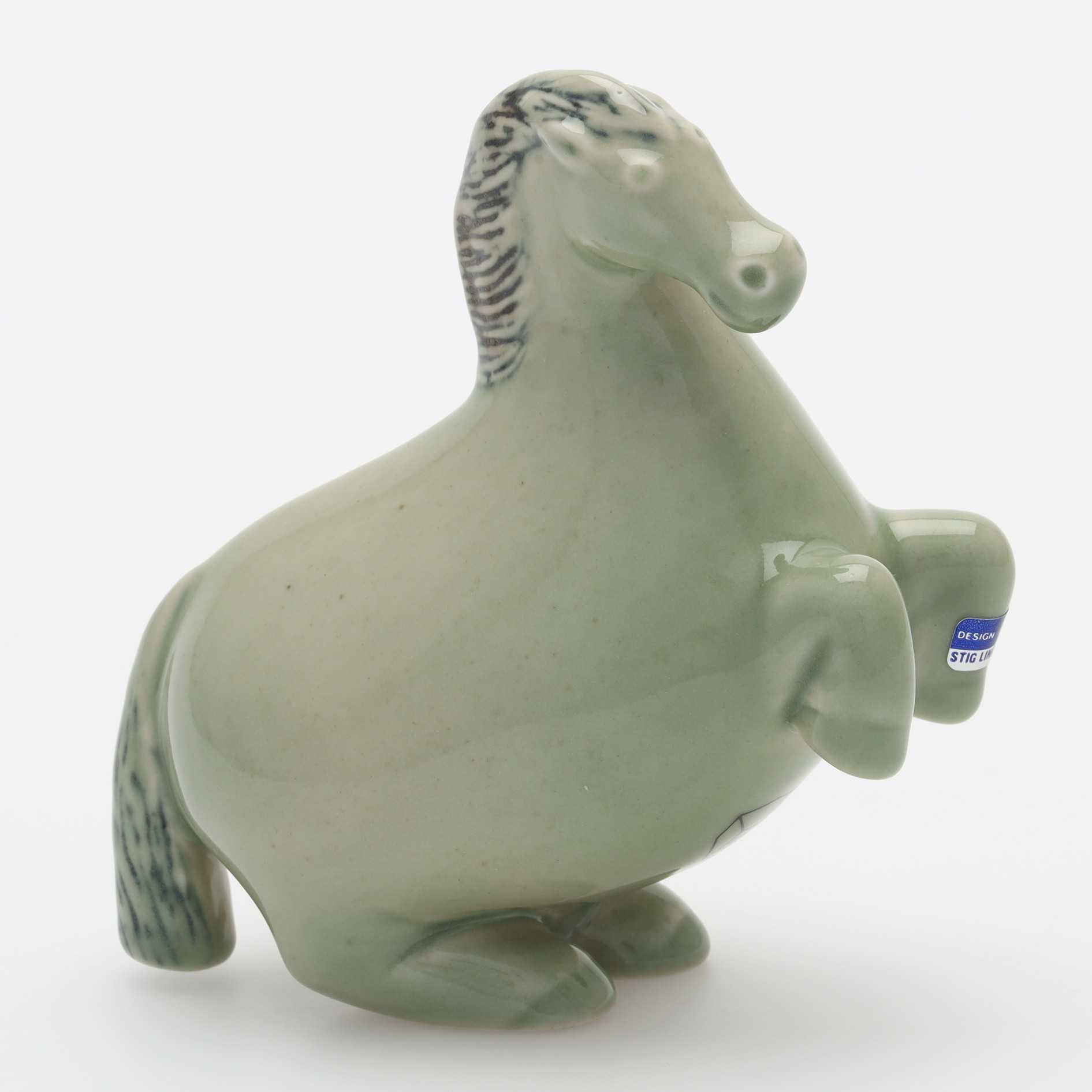 Images for 3477803. STIG LINDBERG. Figurine, horse, flint