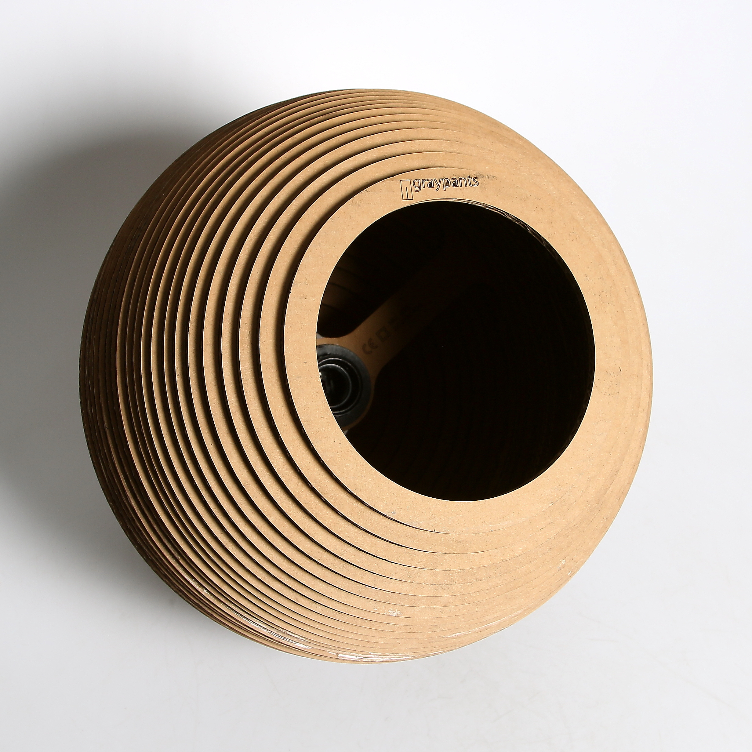 Images for 374187. CEILING LAMP, laser cut corrugated cardboard, "Moon