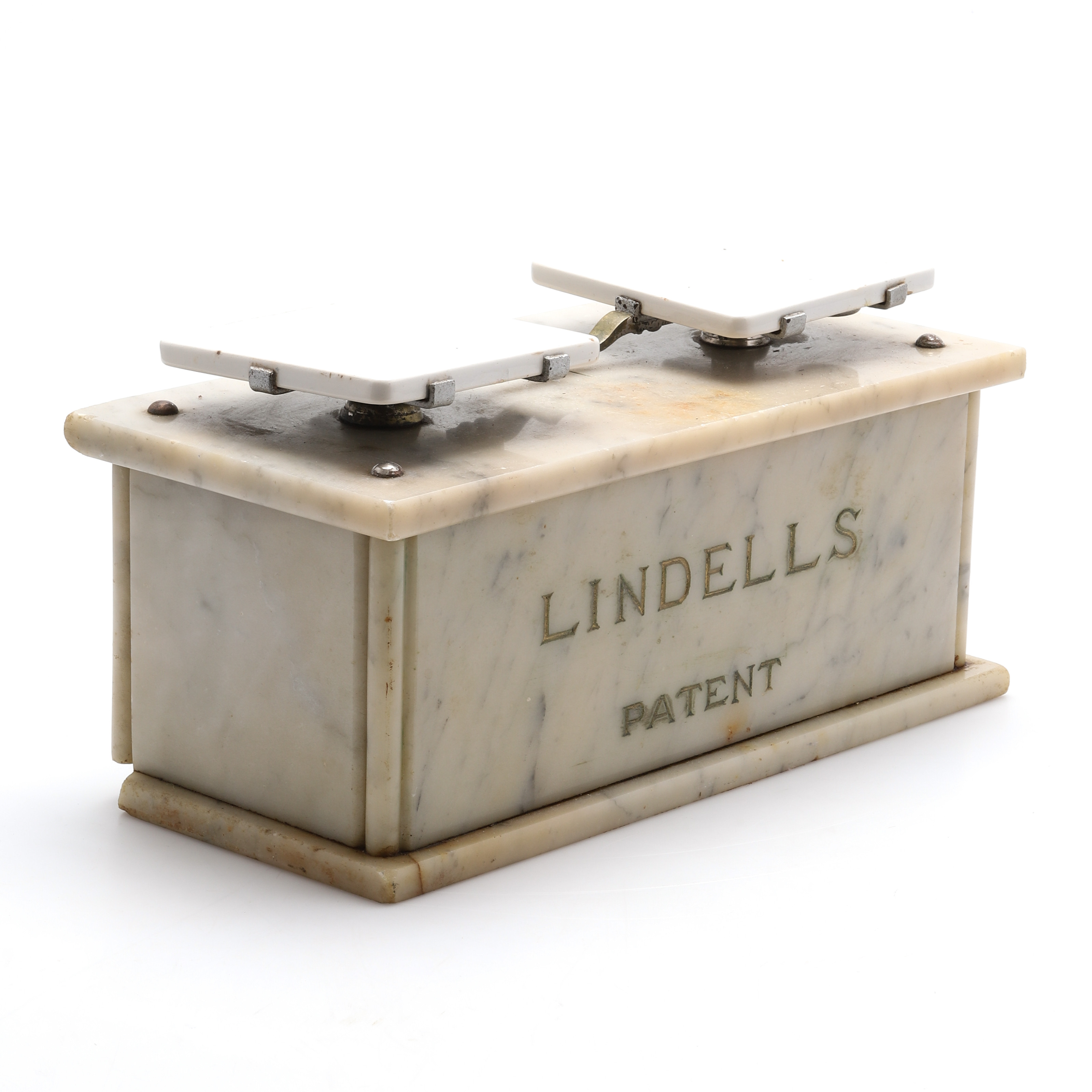 VÅG, marmor och metall, Lindells Patent, omkring 1900.