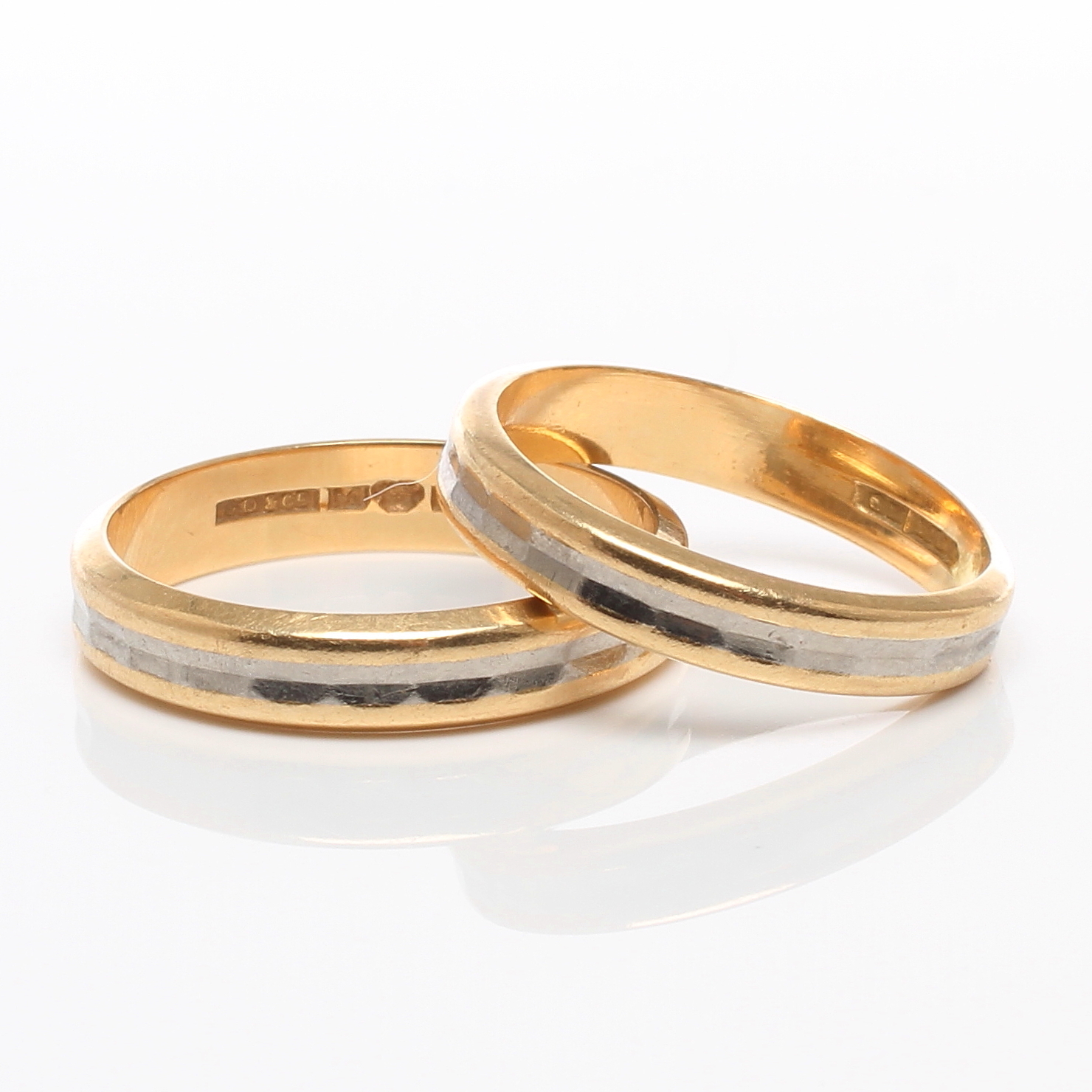 Images for 378163. RINGS 2 pcs, 18k gold, GD & Co, Malmö, 1974. - Auctionet