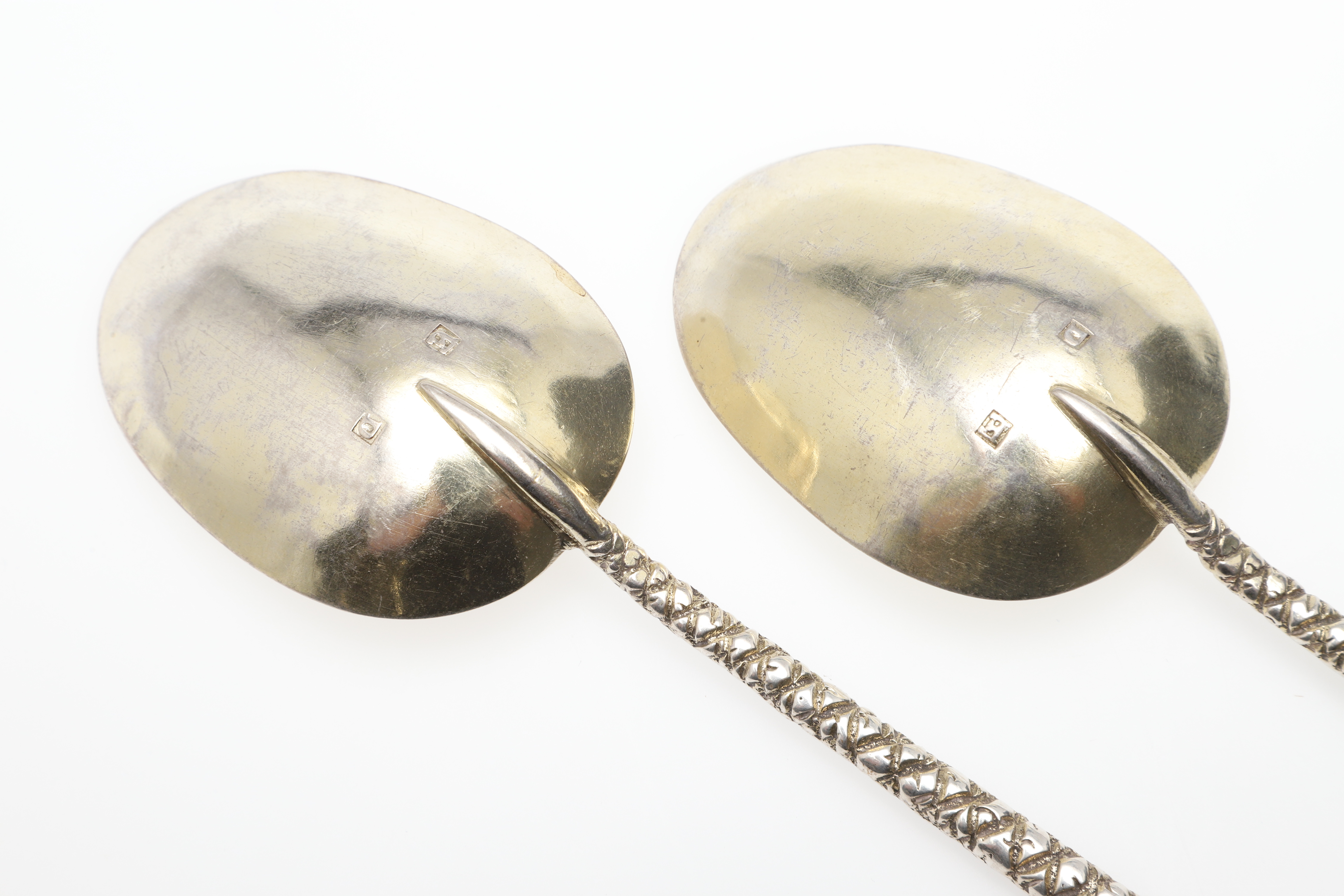 Images for 3787357. TWO CONTINENTAL SILVERGILT SPOONS.