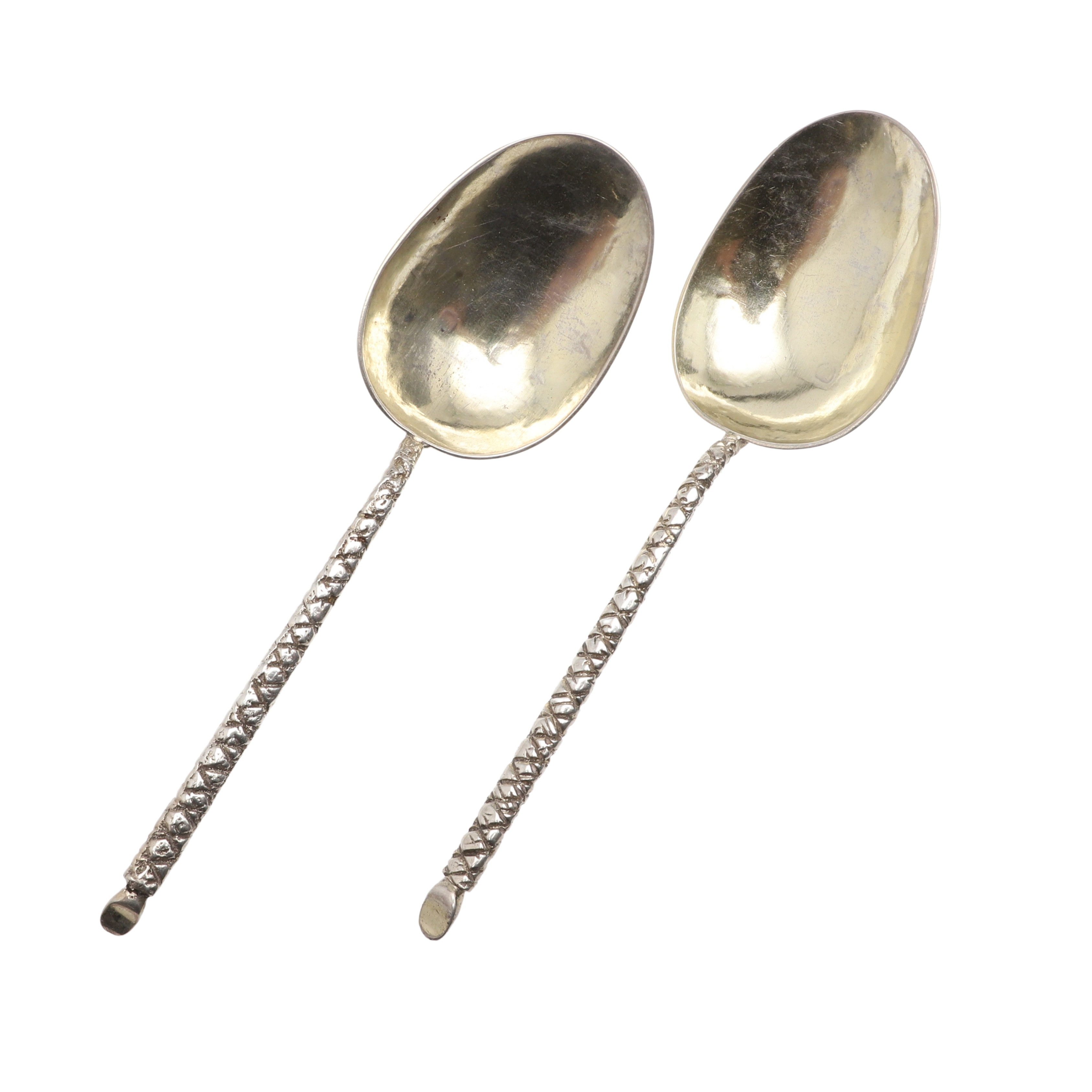 Images for 3787357. TWO CONTINENTAL SILVERGILT SPOONS.