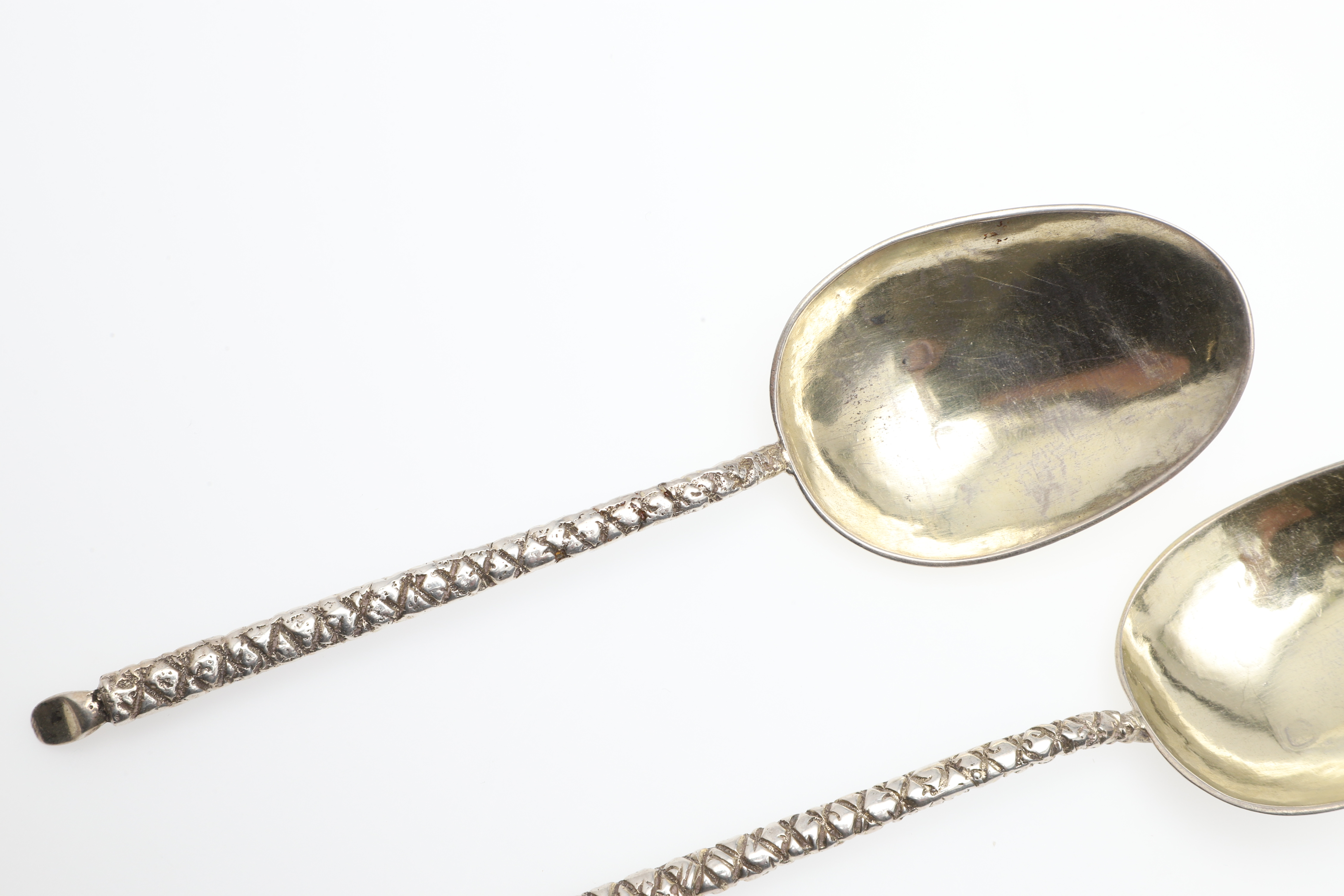 Images for 3787357. TWO CONTINENTAL SILVERGILT SPOONS.