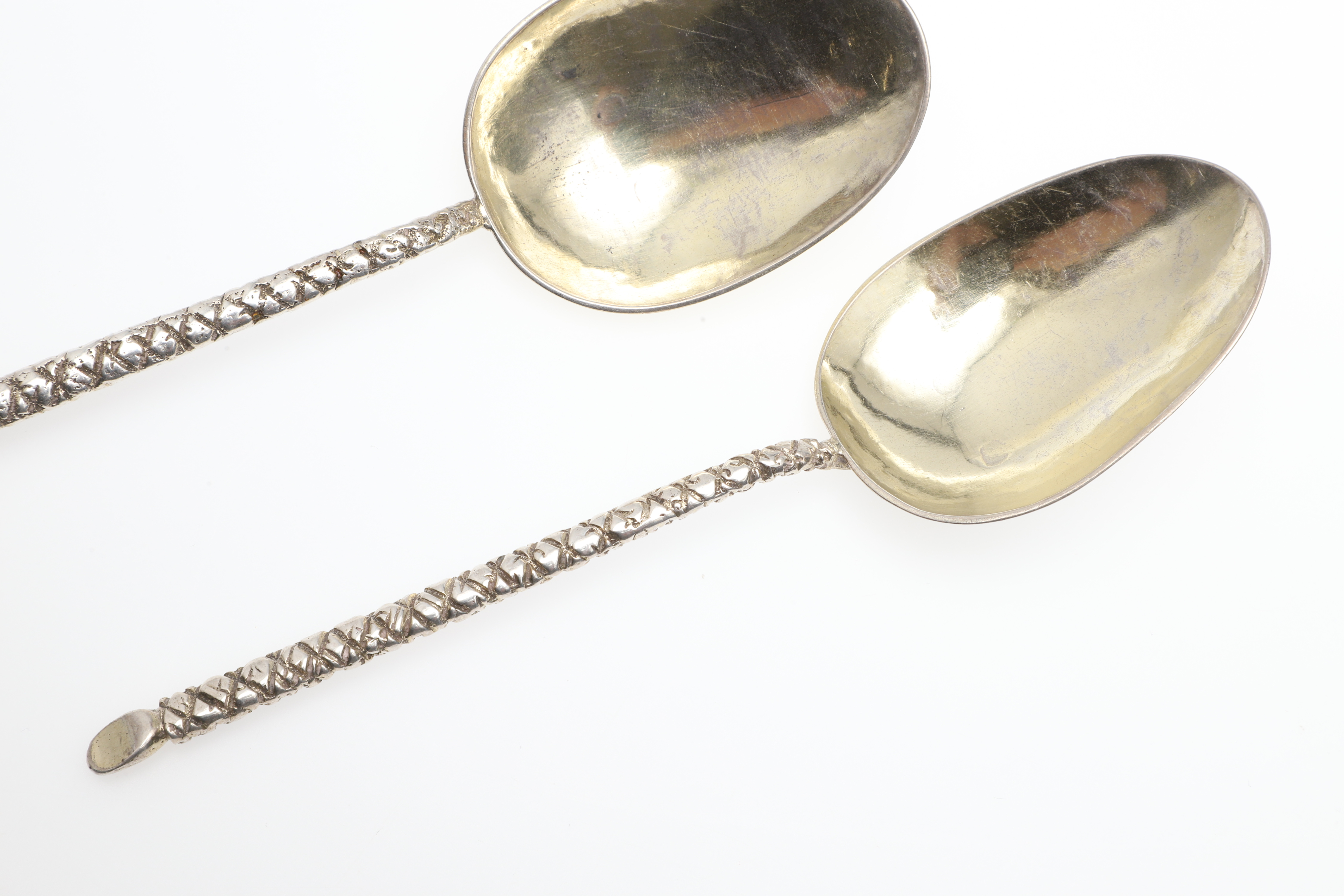 Images for 3787357. TWO CONTINENTAL SILVERGILT SPOONS.