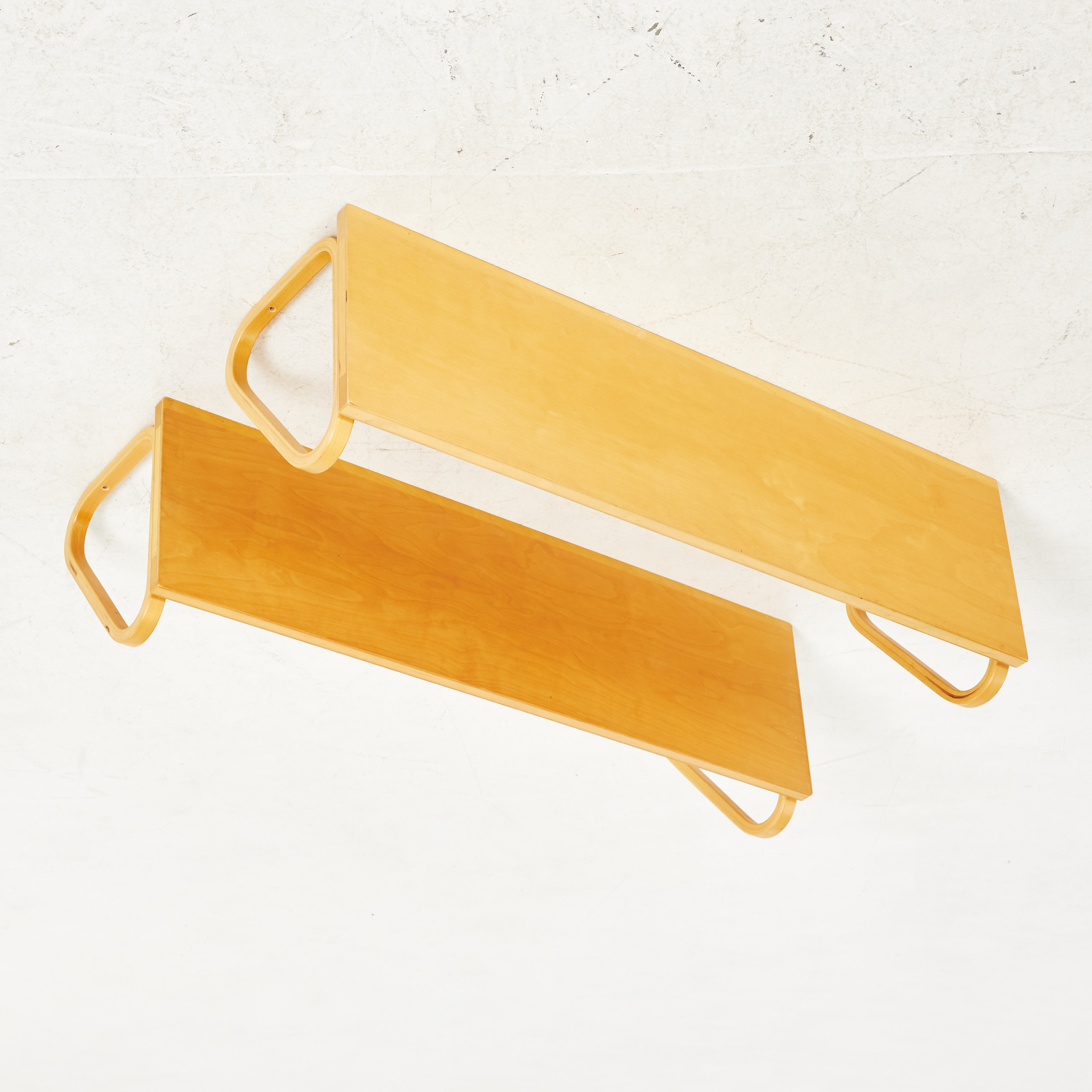 Images for 3831712. ALVAR AALTO. Wall shelves, 1 pair, laminated birch