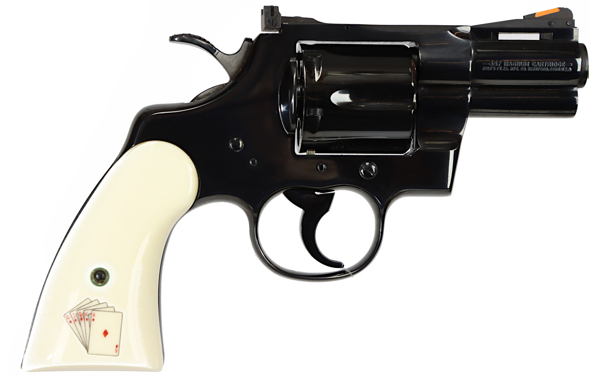 REVOLVER, fabrikat Colt, modell Snake Eye, kaliber .357 Magnum, tillv.nr EYES 328, se-nr begagnad.