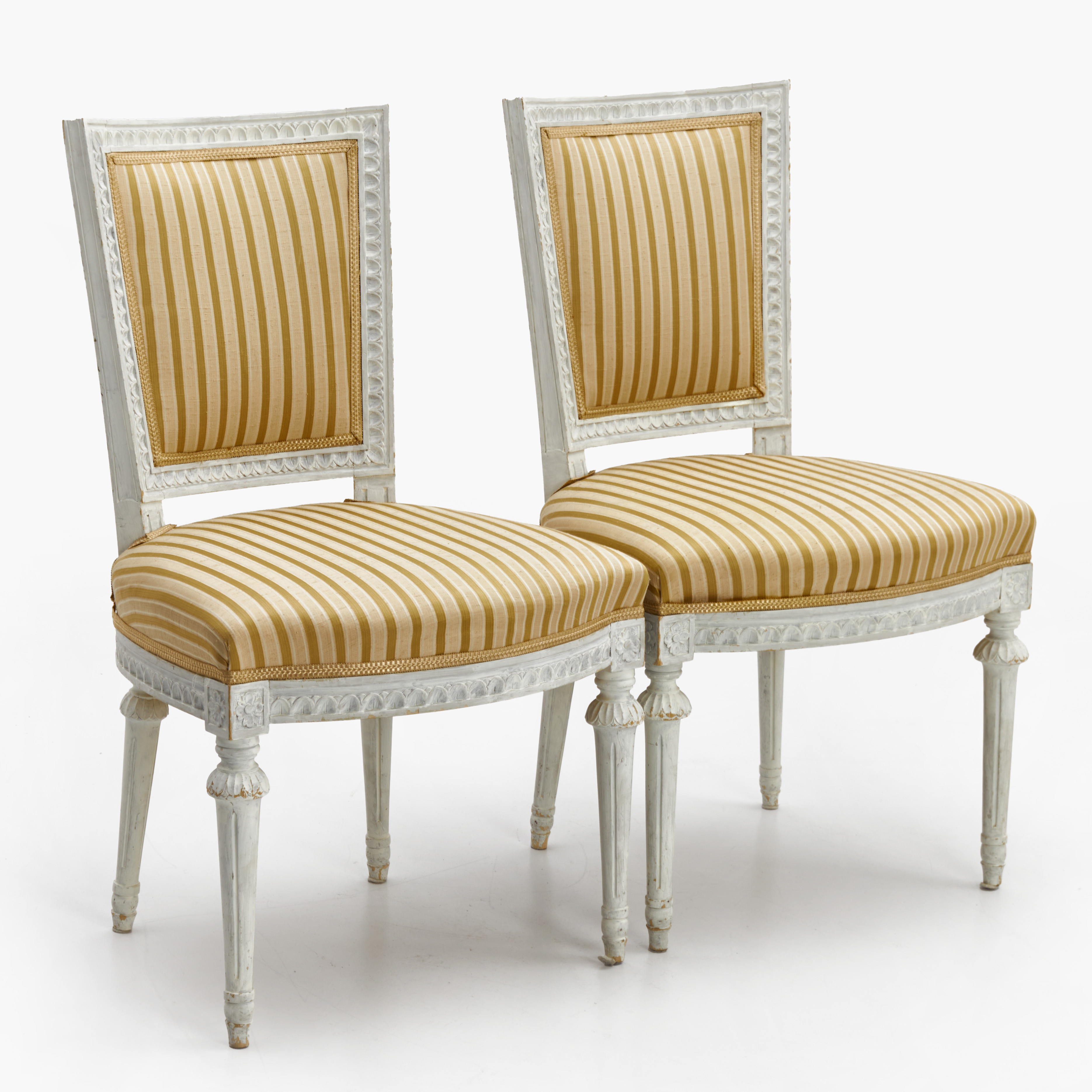 STOLAR, 1 par, gustaviansk stil, 1900-tal.