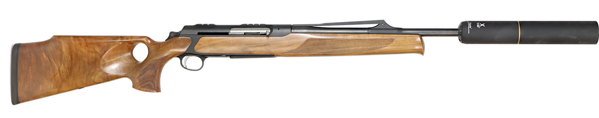 KULGEVÄR MED LJUDDÄMPARE, fabrikat Sauer, modell 303 GTI, kaliber 9,3X62, tillv.nr R026635, se-nr nytt.